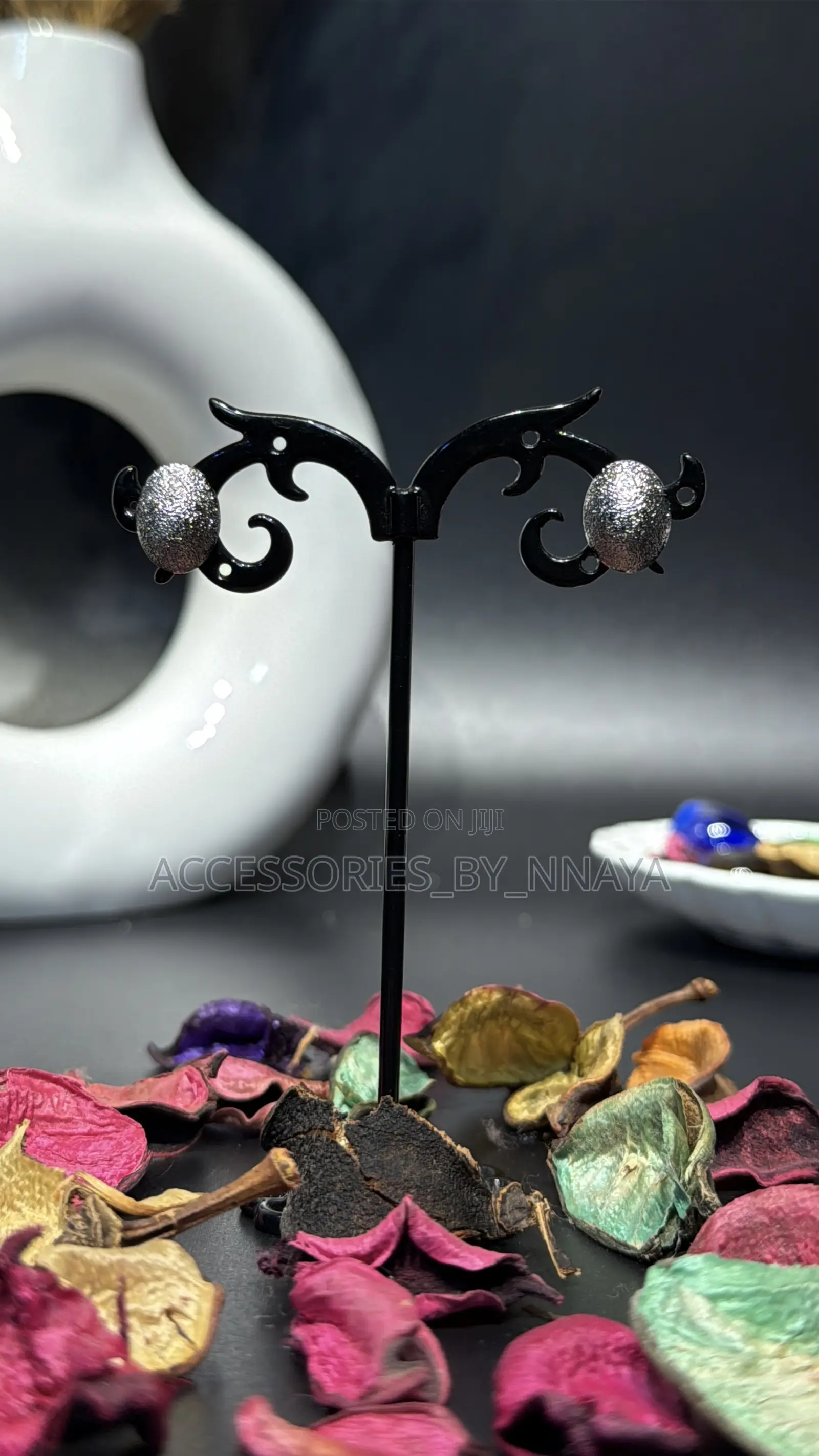 Matte Silver Studs