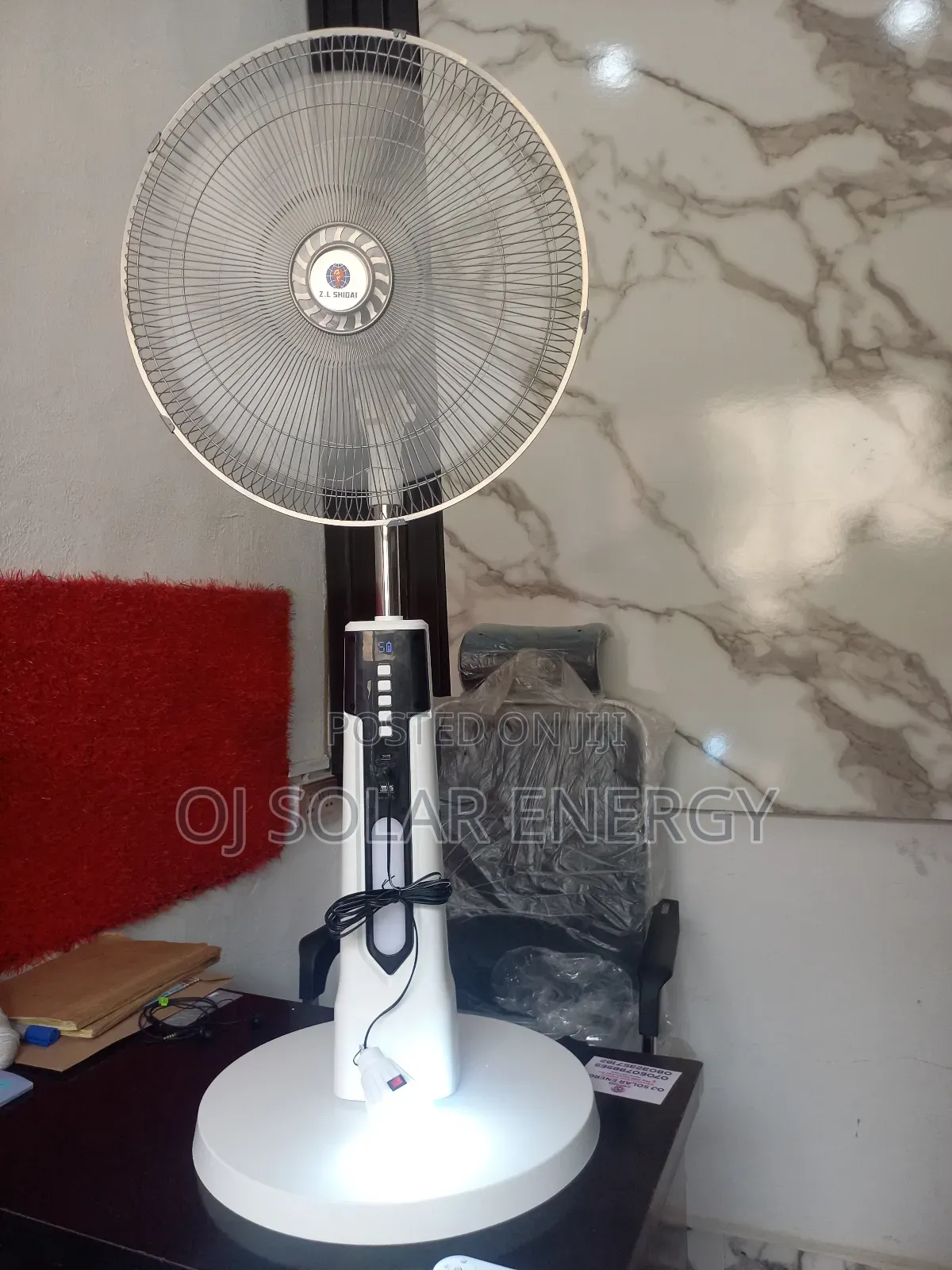 Z.L Shidai 16-Inch Solar Fan
