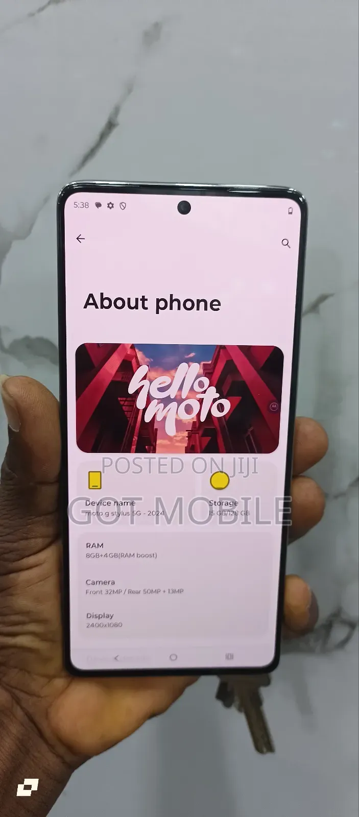 Motorola Moto G Stylus 5G (2024) 128 GB White