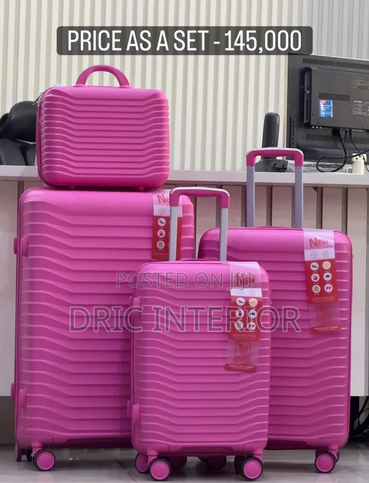 Set of 4 Unbreakable Luggage Travelling Bag Box