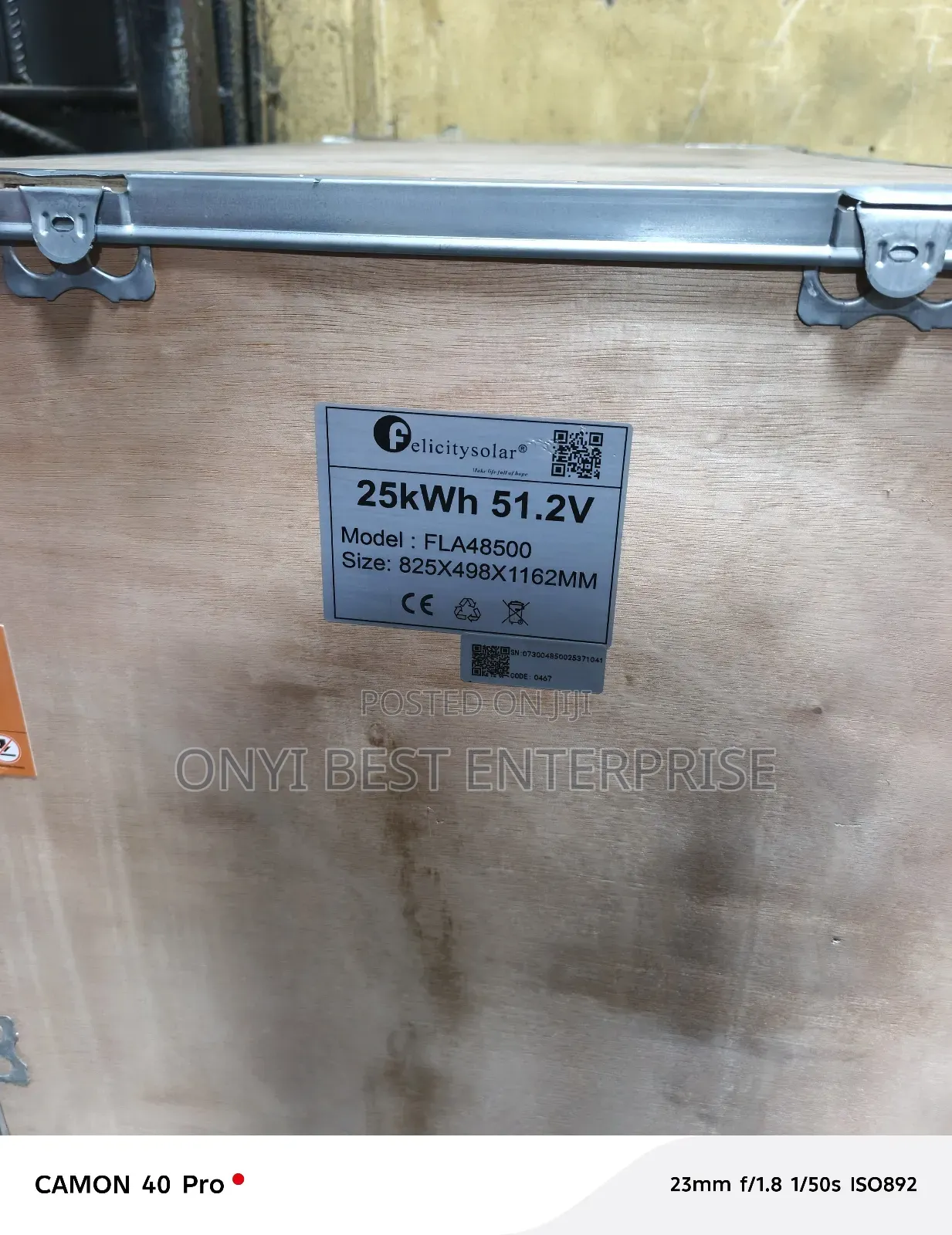 Felicity Lithium Battery 25kwh 51.2v-48v