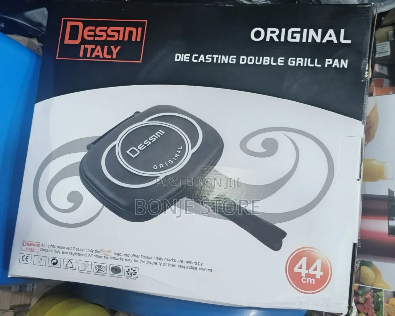 44cm Dessini Die Casting Double Sided Fry Pan Grill Pan