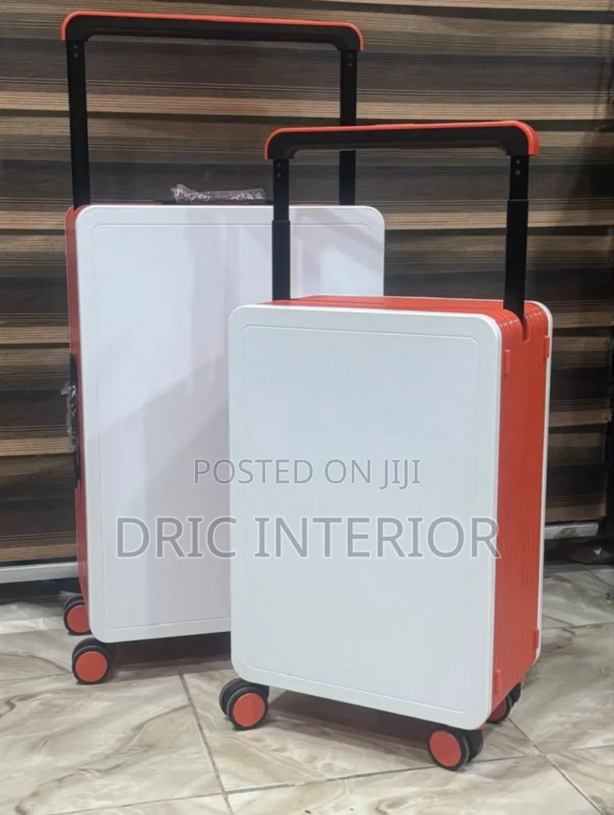Set of 2 Luxury White Luggage Travel Box