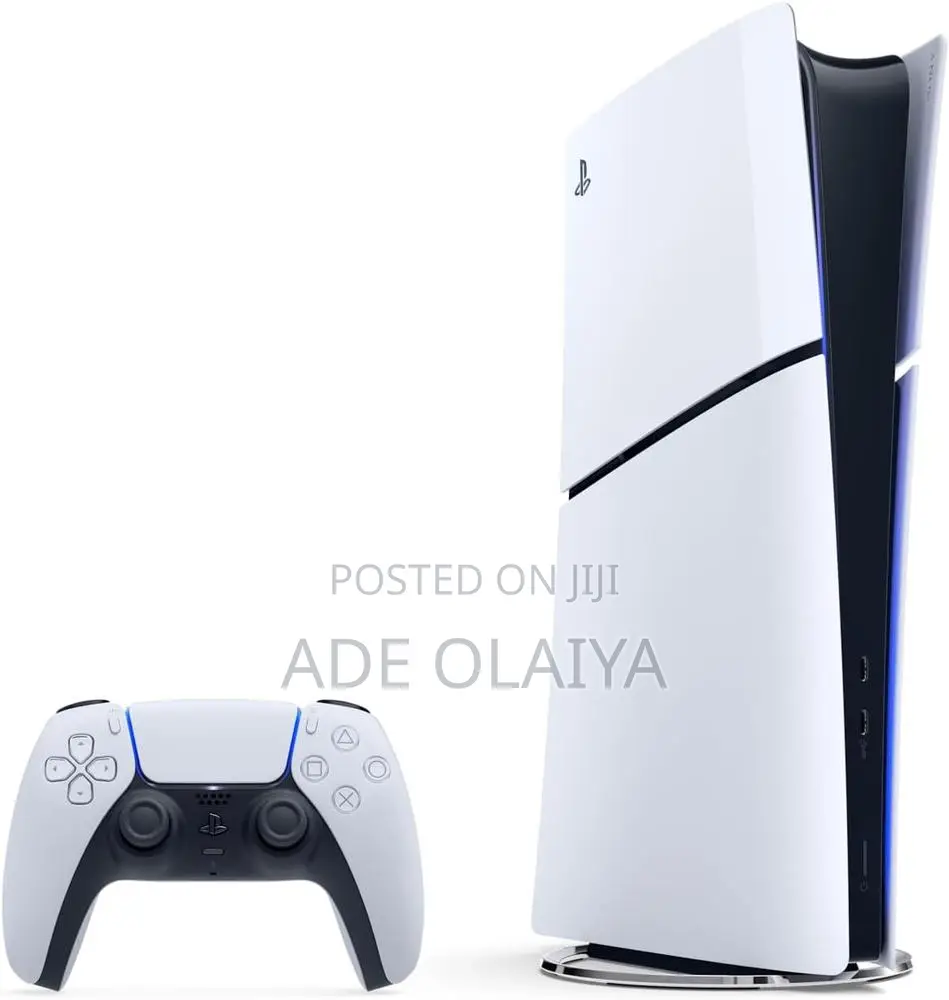 Sony Playstation 5 - Slim (Digital Edition) Games Console in White.