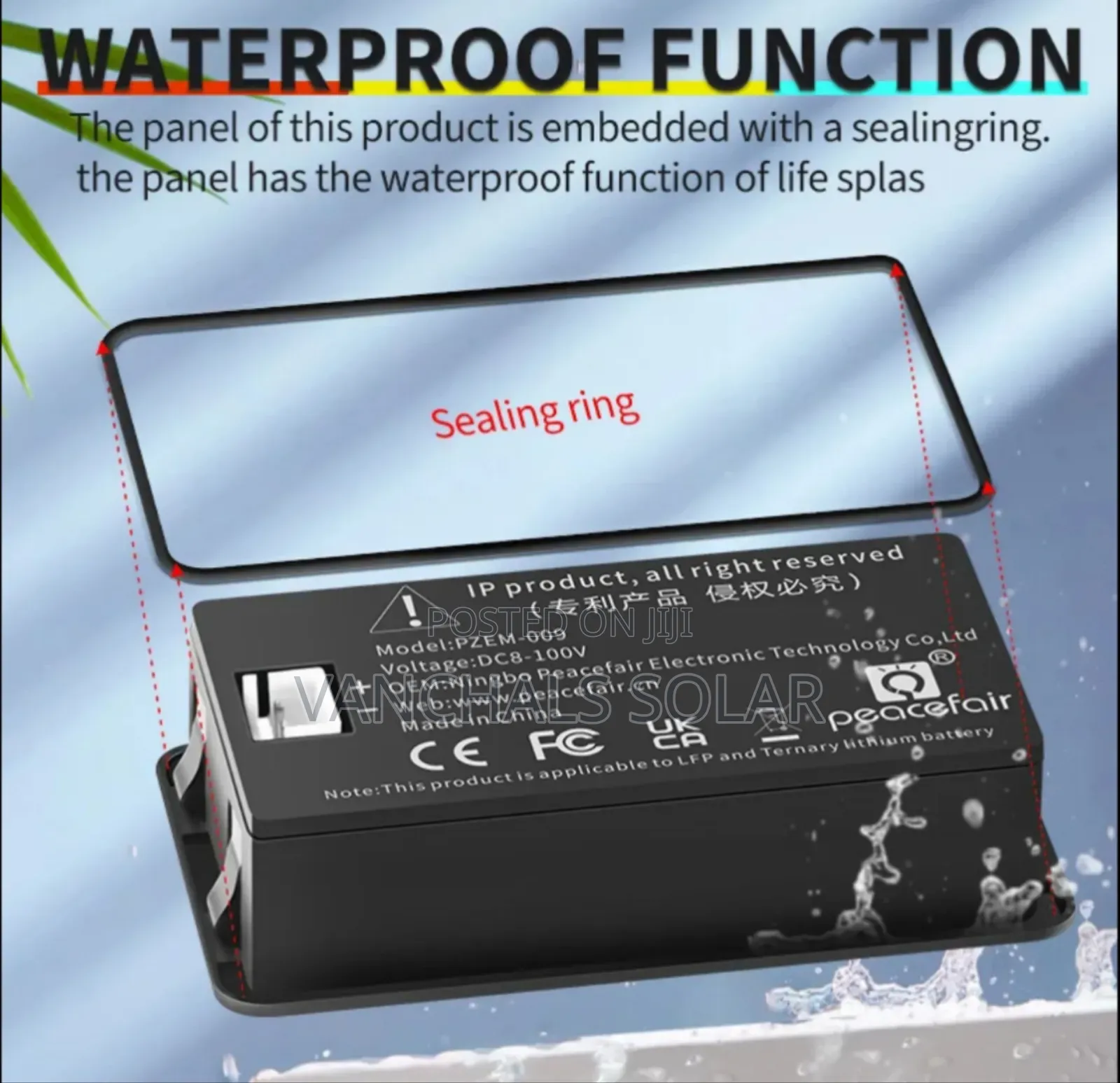 Lithium Battery Meter Monitor/Soc Meter 12v - 72v