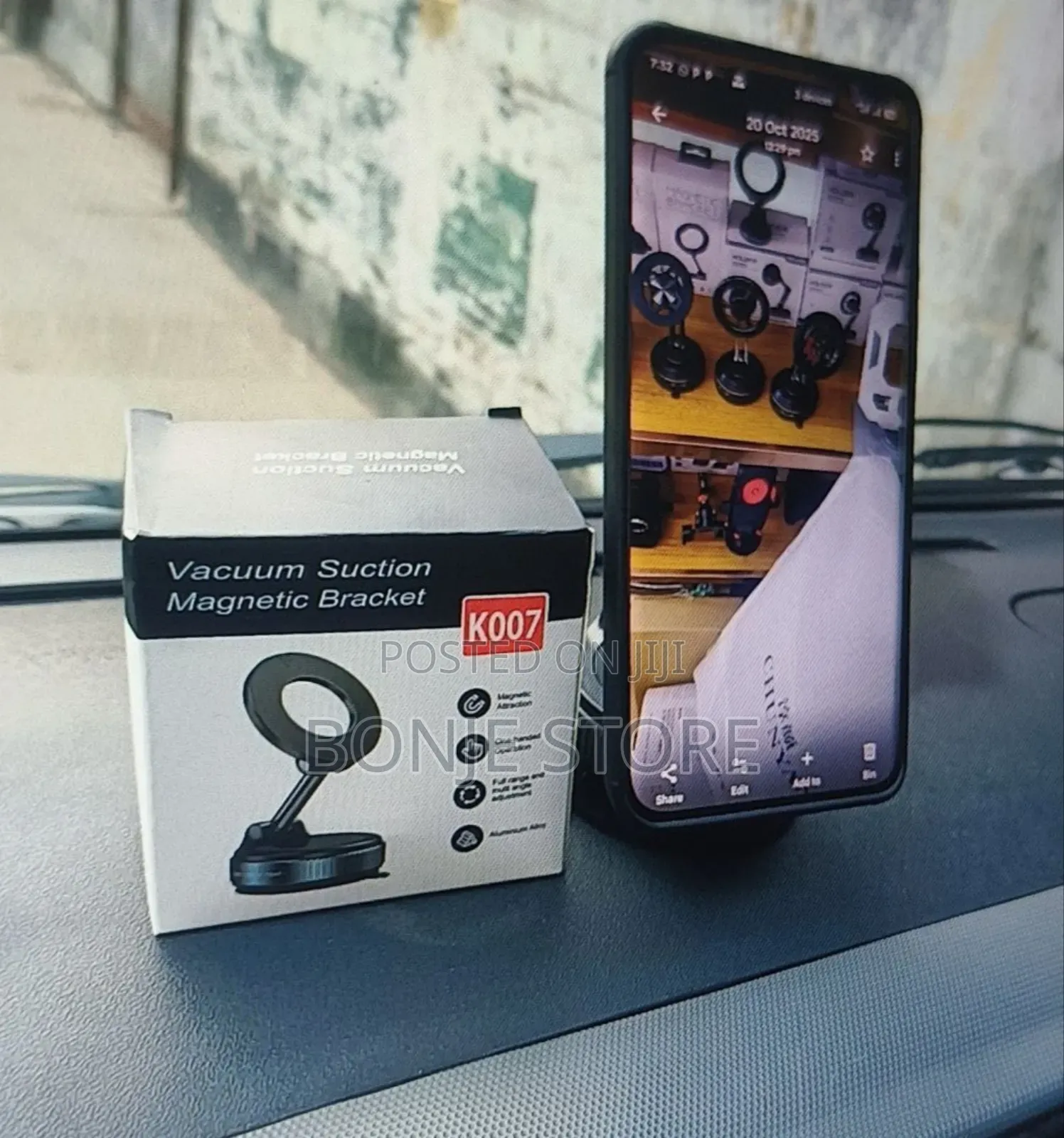 Vacuum Suction Magnetic Phone Holder