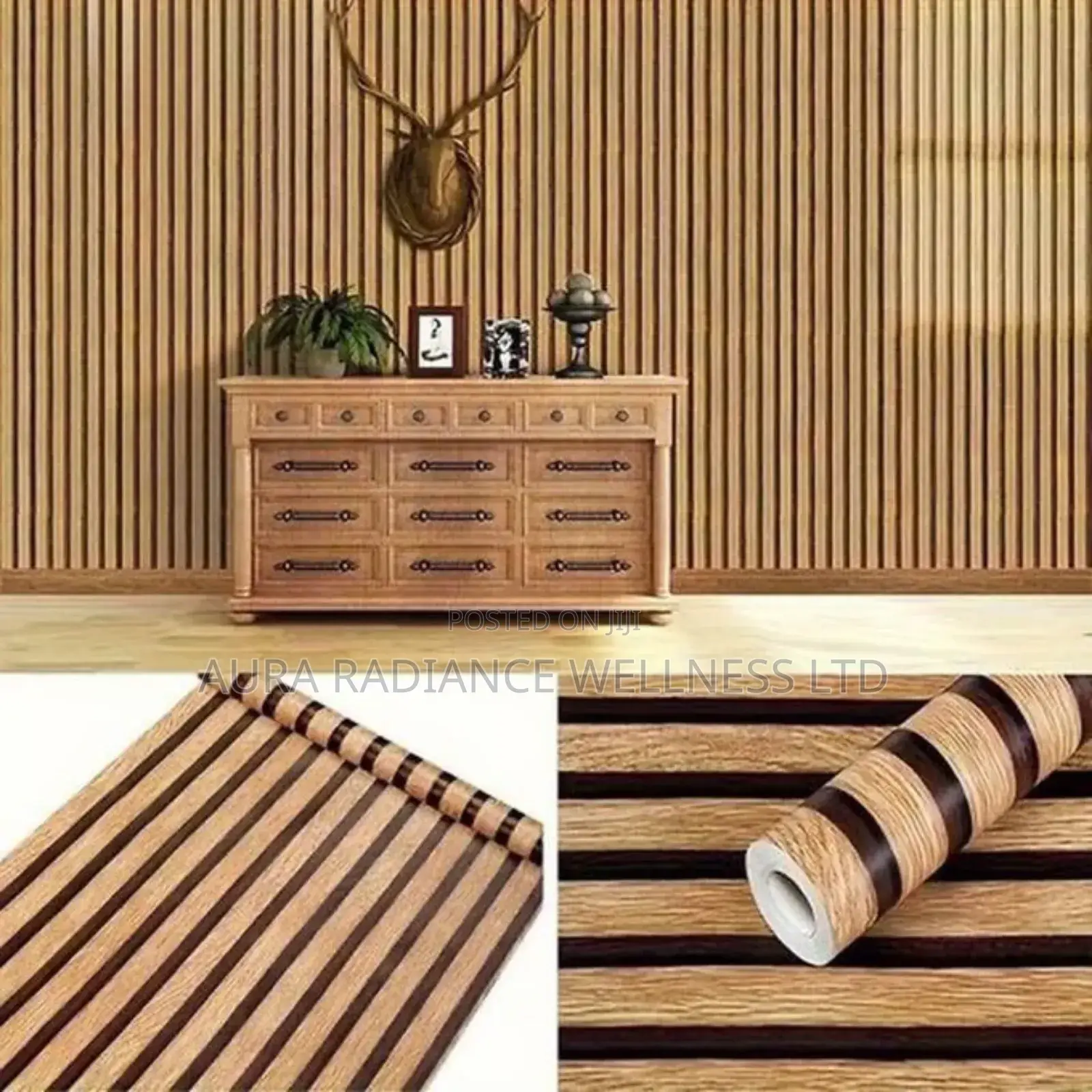 Whiterosy Wood Grain PVC Self Adhesive 3d Effect Wallpaper - 0.53*10m