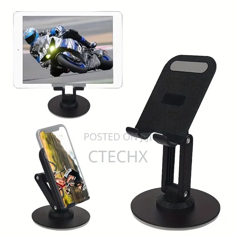 Adjustable Foldable Cell Phone Stand Double Pole Support