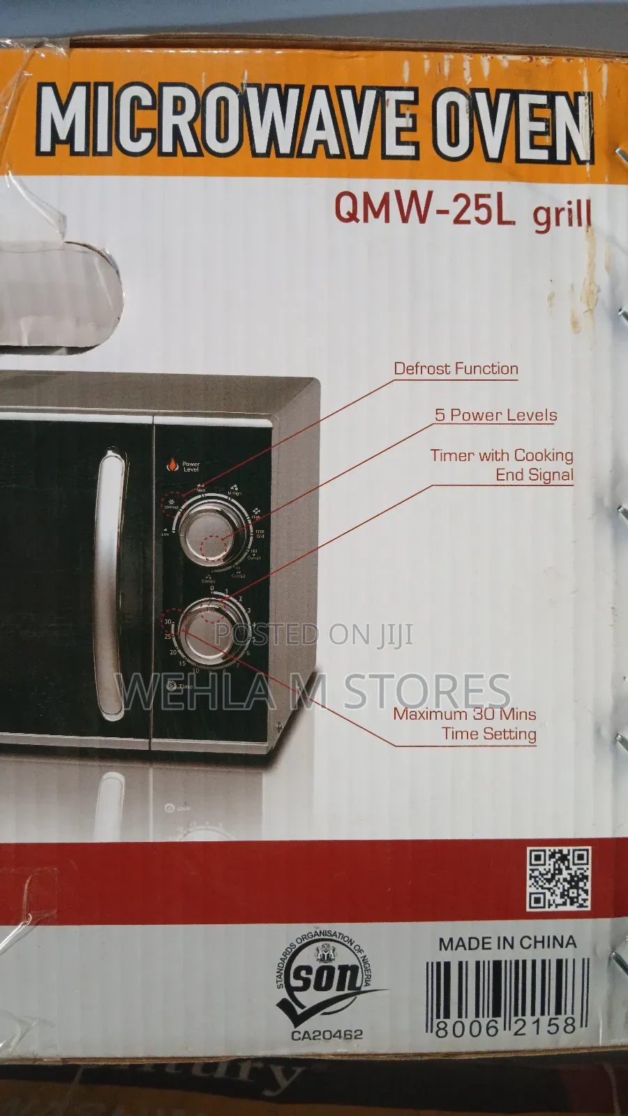 Qasa Microwave Oven QMW-25l Grill