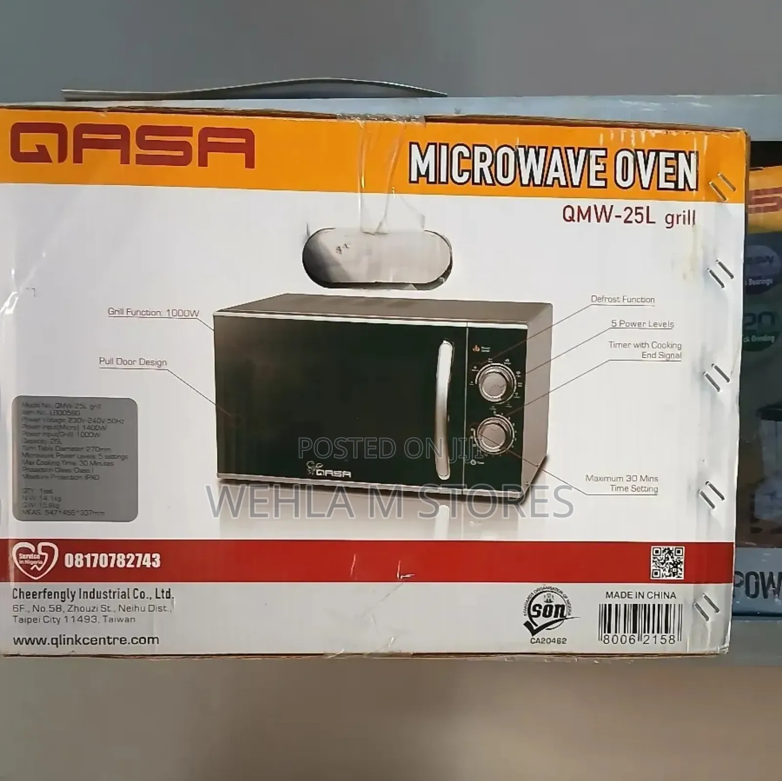 Qasa Microwave Oven QMW-25l Grill