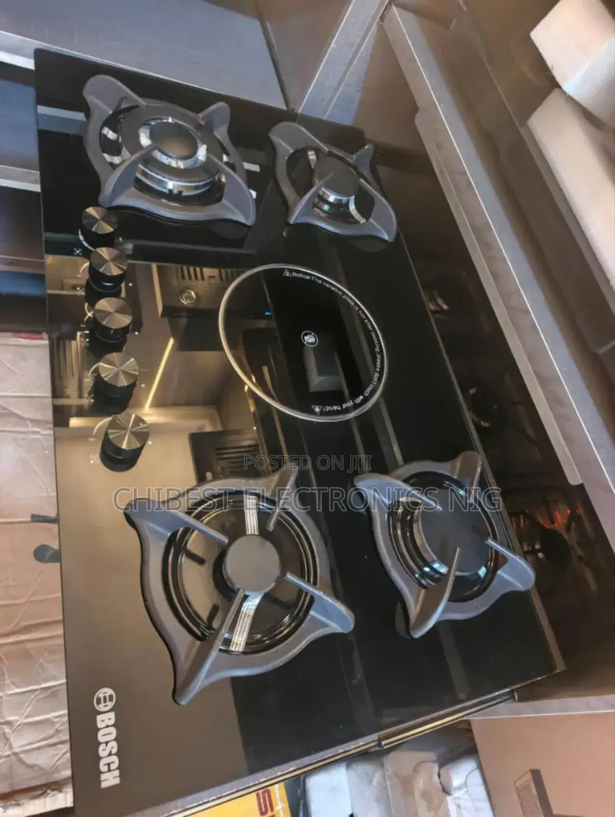 Original Bosch 90cm Inbuilt 4+1 Gas Electric Cooker Hob Automatic