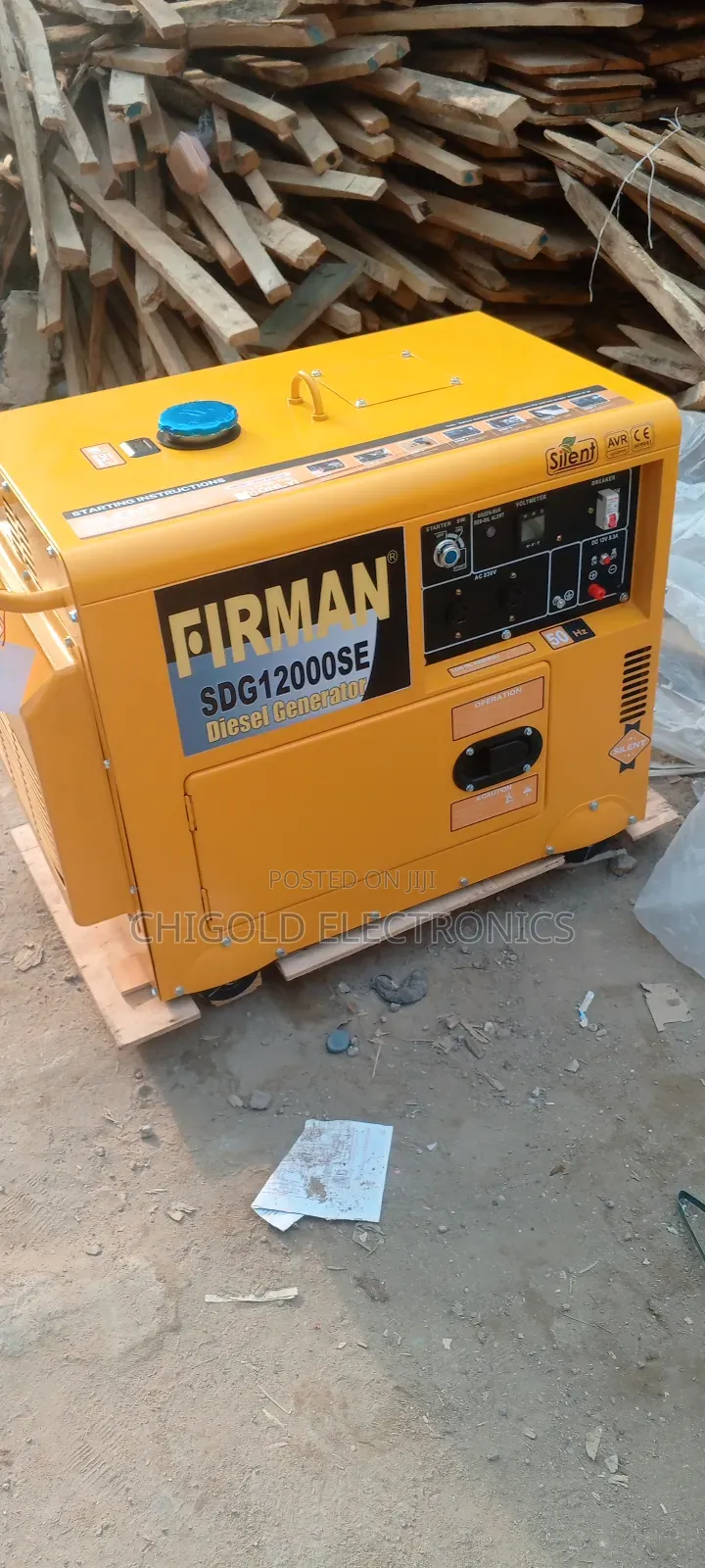 Original Firman Diesel Generator 12 Kva 100% Copper Coin