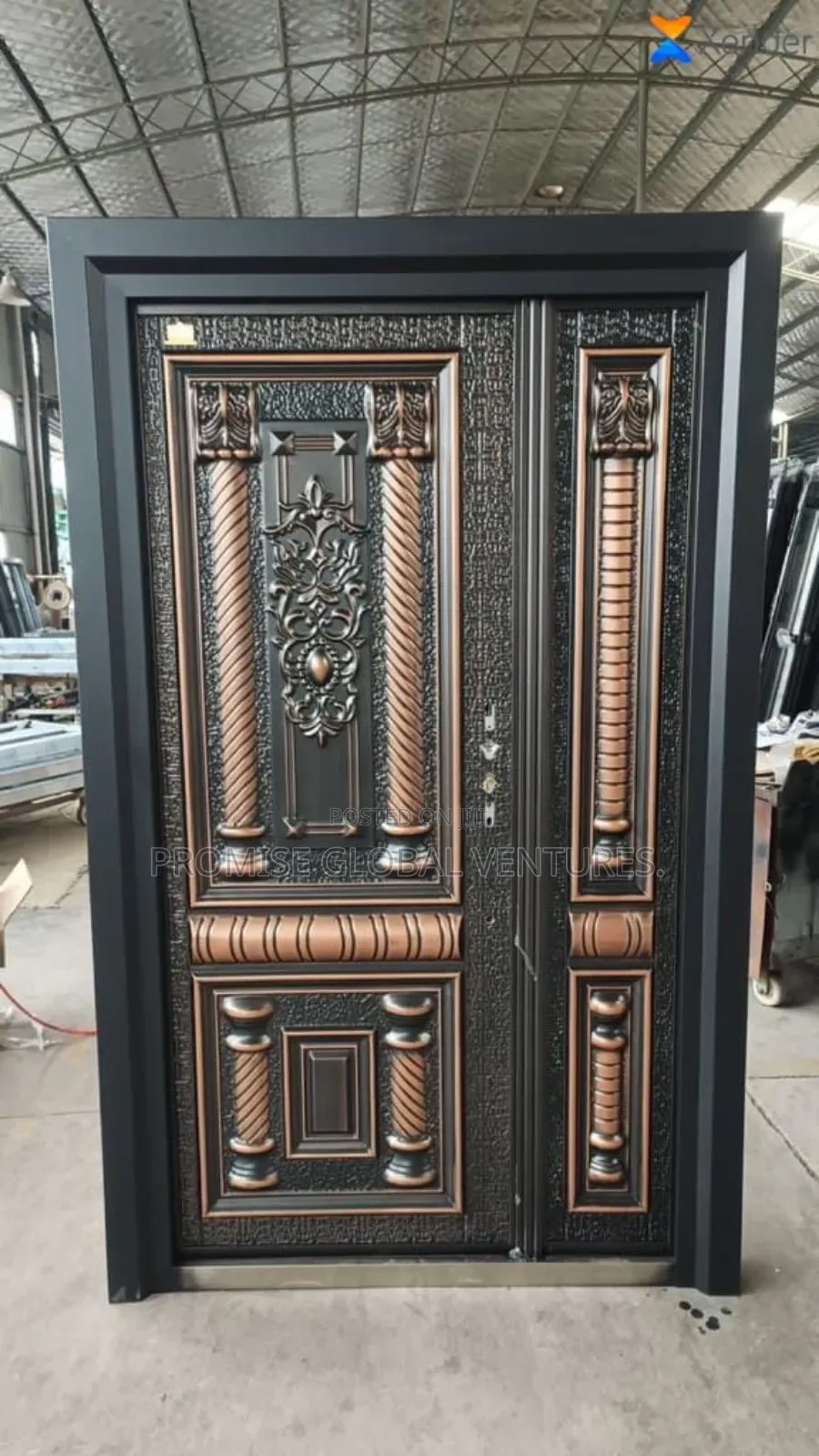 4ft Copper Cast Door
