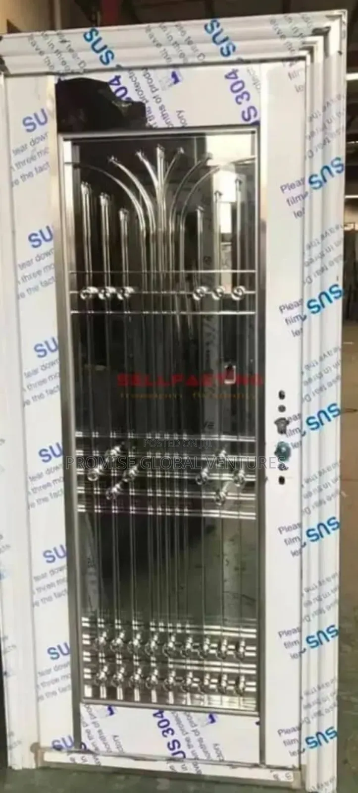 Standard Silver Glass Door