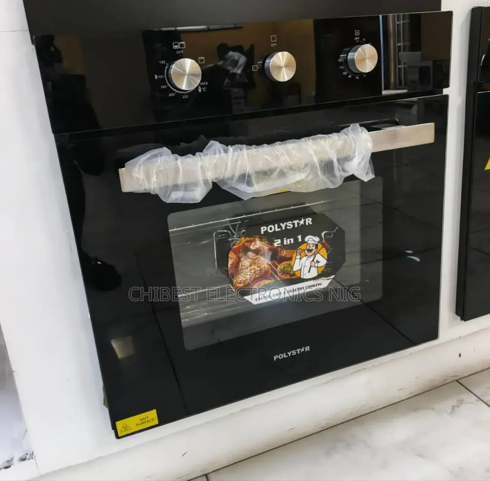Original Polystar Built-in Gas Electric Oven With Grill Copper