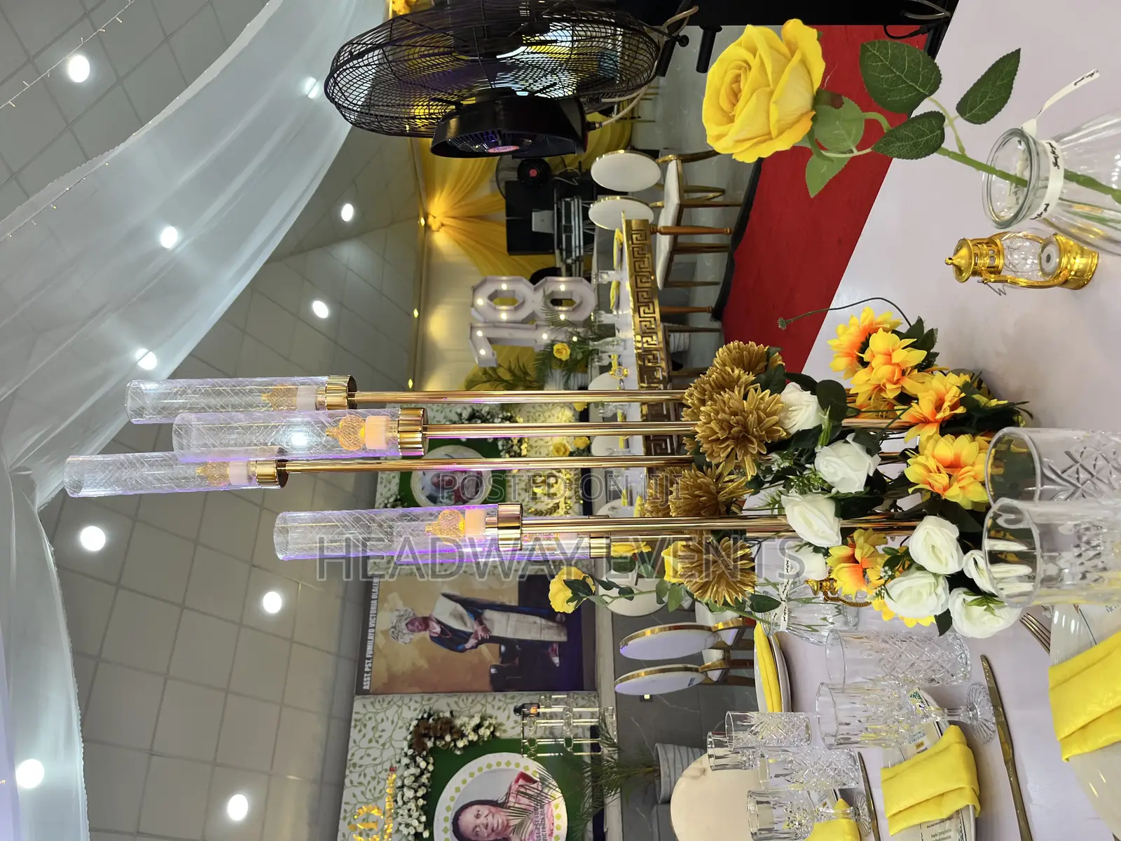 Posthumous Birthday 1 Year Remembrance Burial Reception Decor Setup