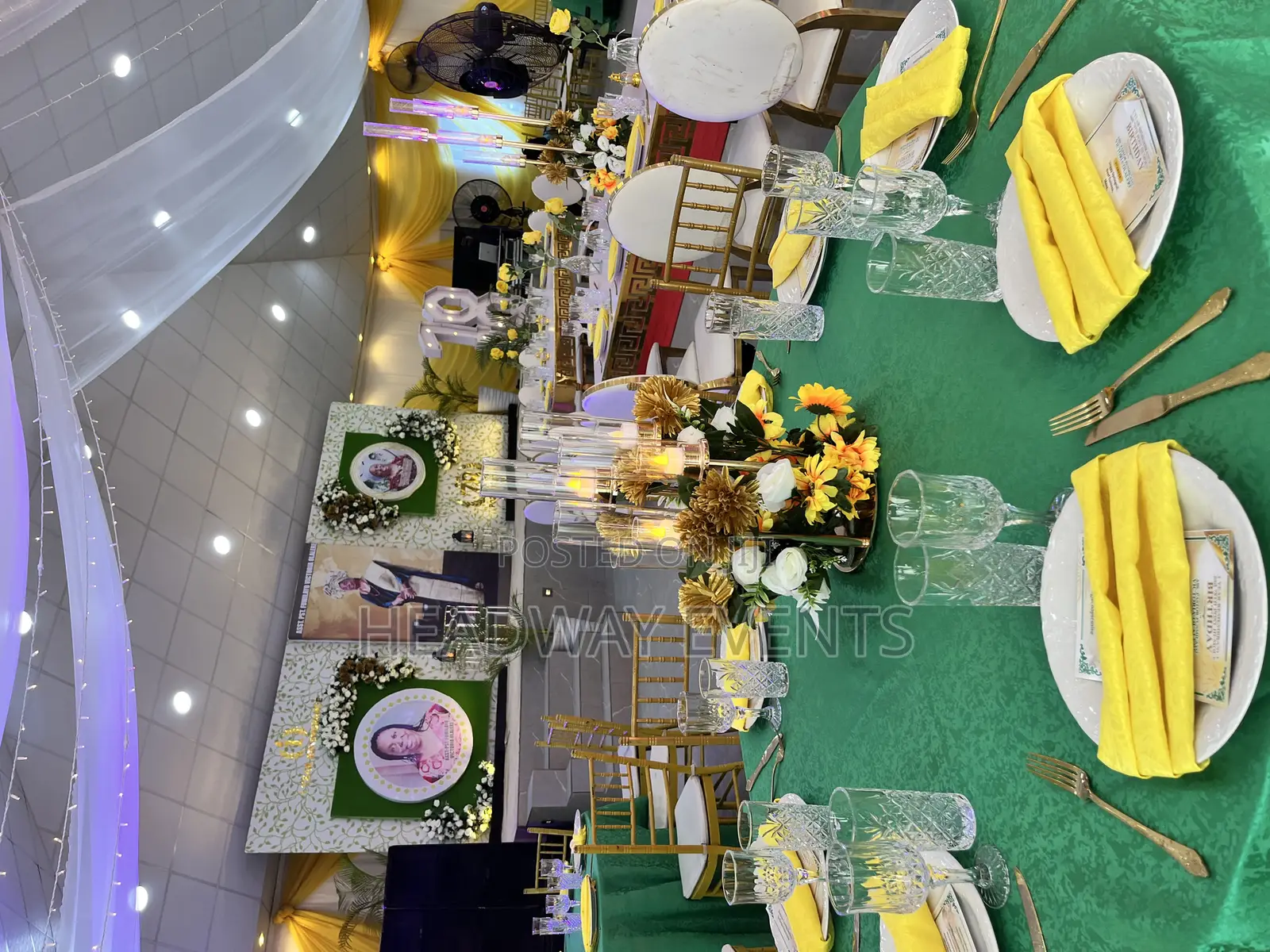 Posthumous Birthday 1 Year Remembrance Burial Reception Decor Setup