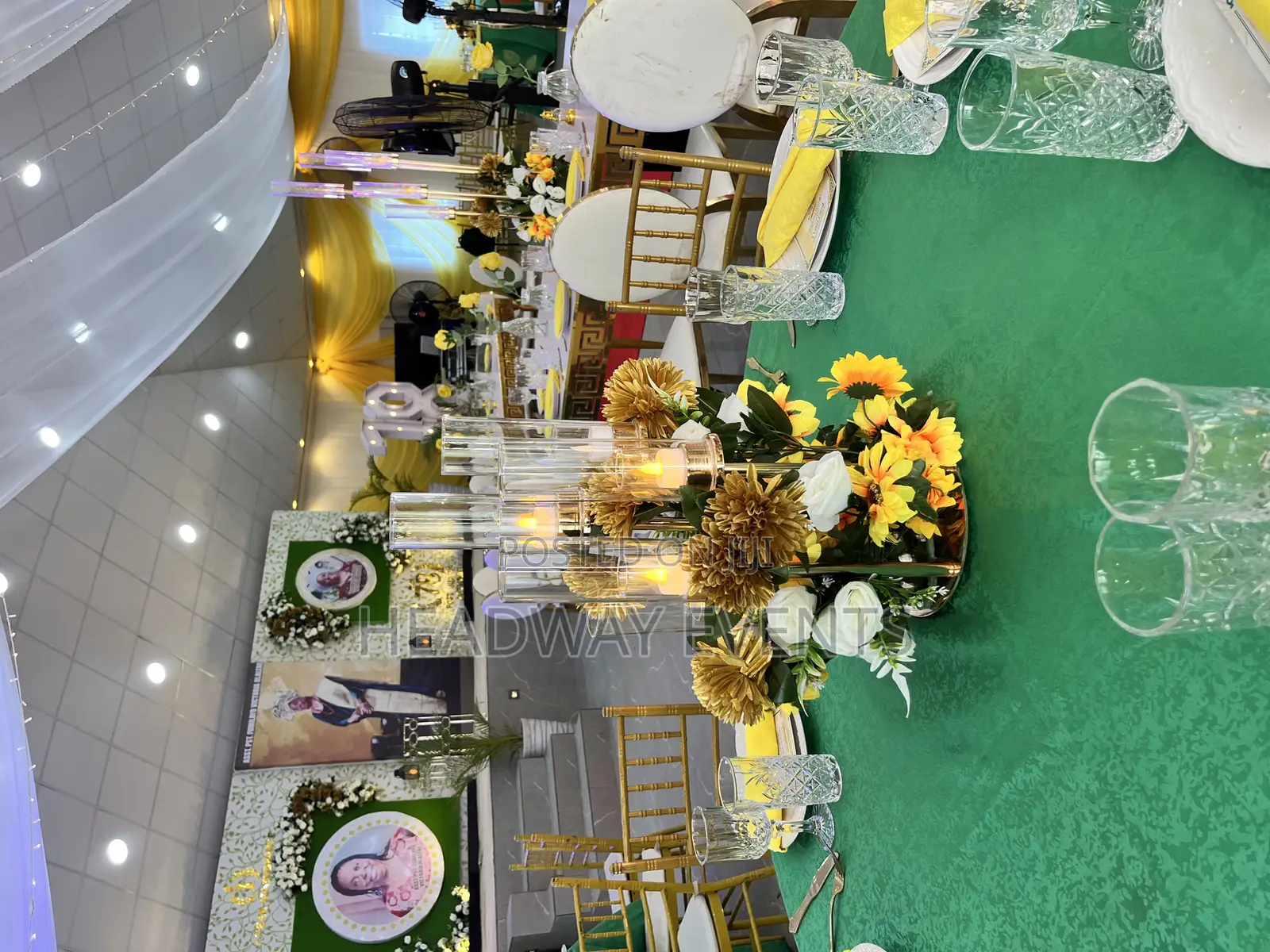 Posthumous Birthday 1 Year Remembrance Burial Reception Decor Setup