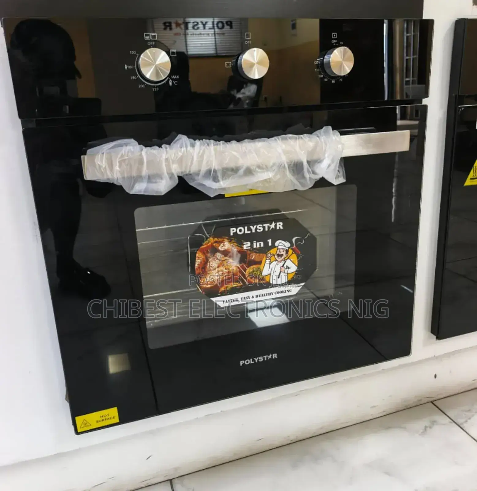 Original Polystar Mirror Glass Built-in Electric Gas Oven With Grill