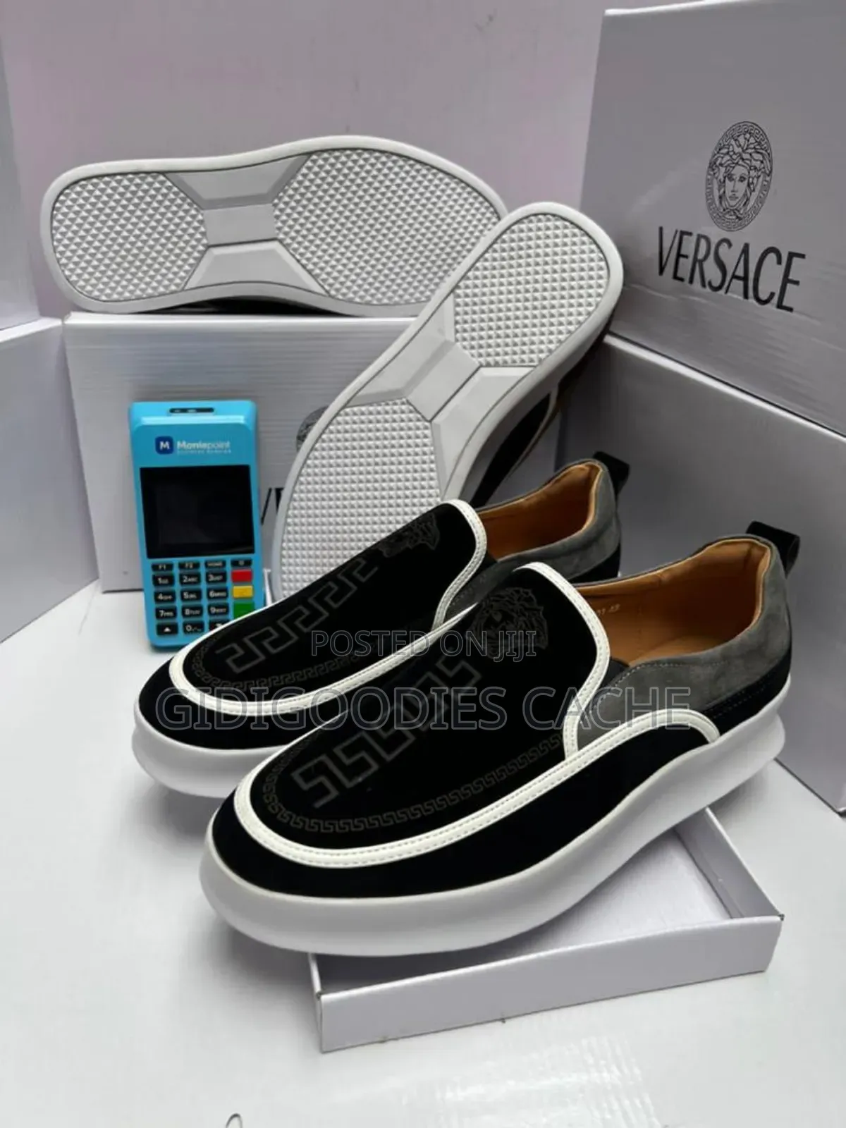 Versace Flat Laceless Shoes