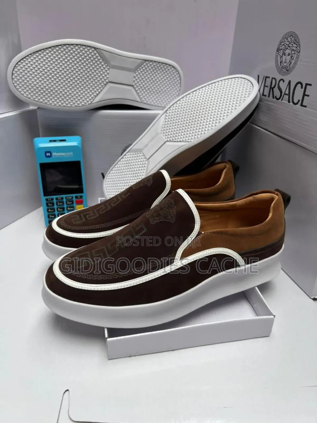 Versace Flat Laceless Shoes