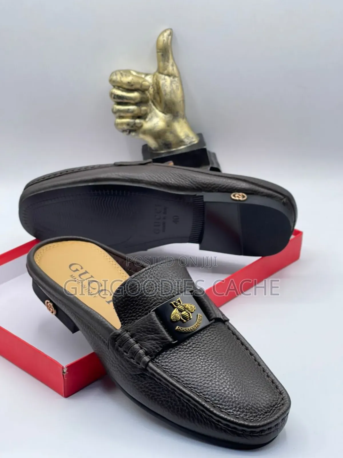 Gucci Half Shoes Black/Brown Size 40-46