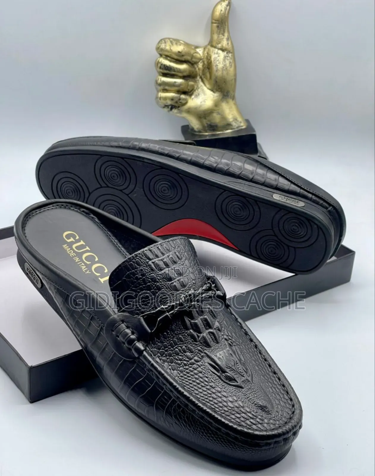 Gucci Half Shoes Black/Brown Size 40-46