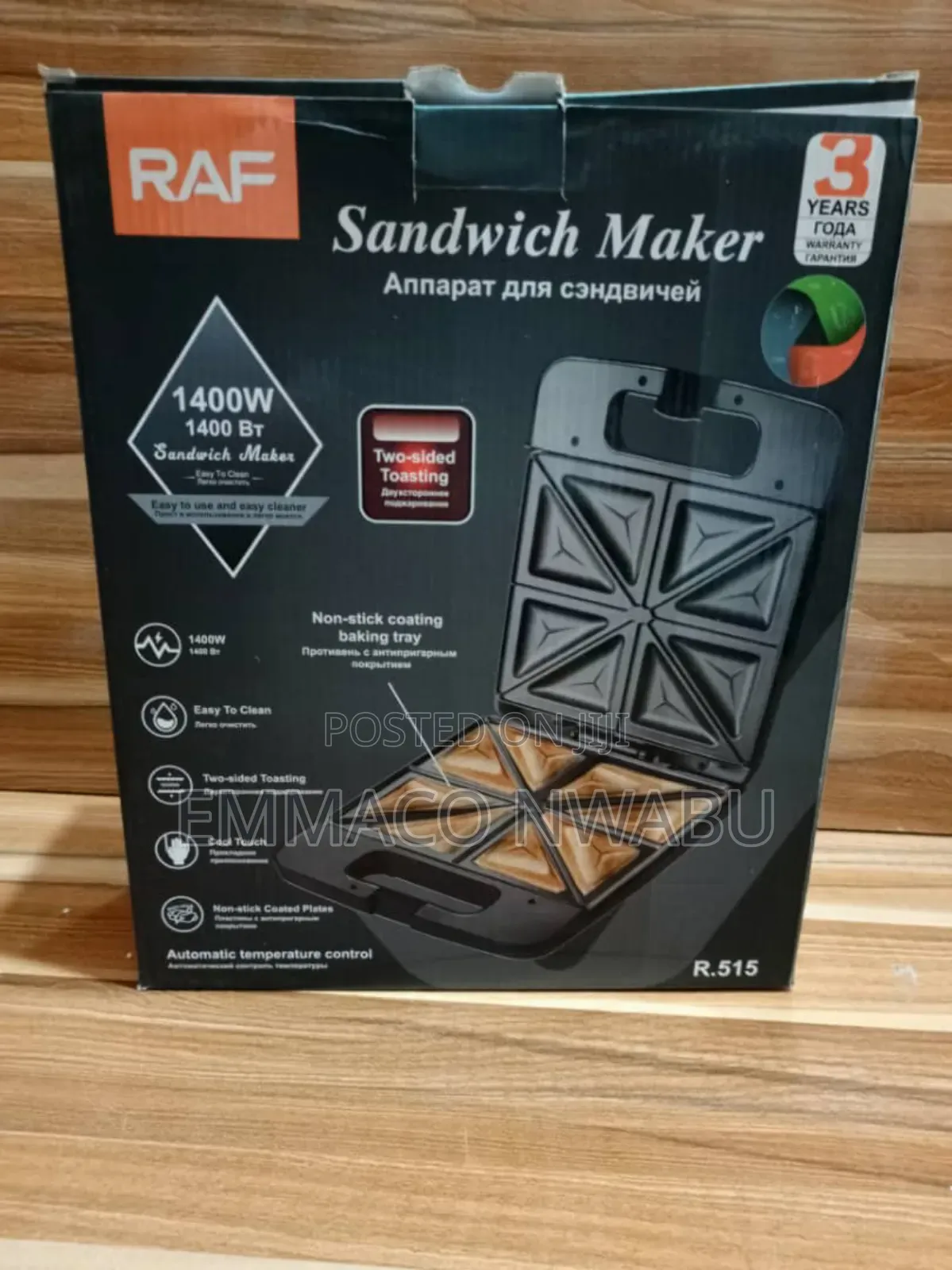 Raf 4 Portions Sandwich Maker
