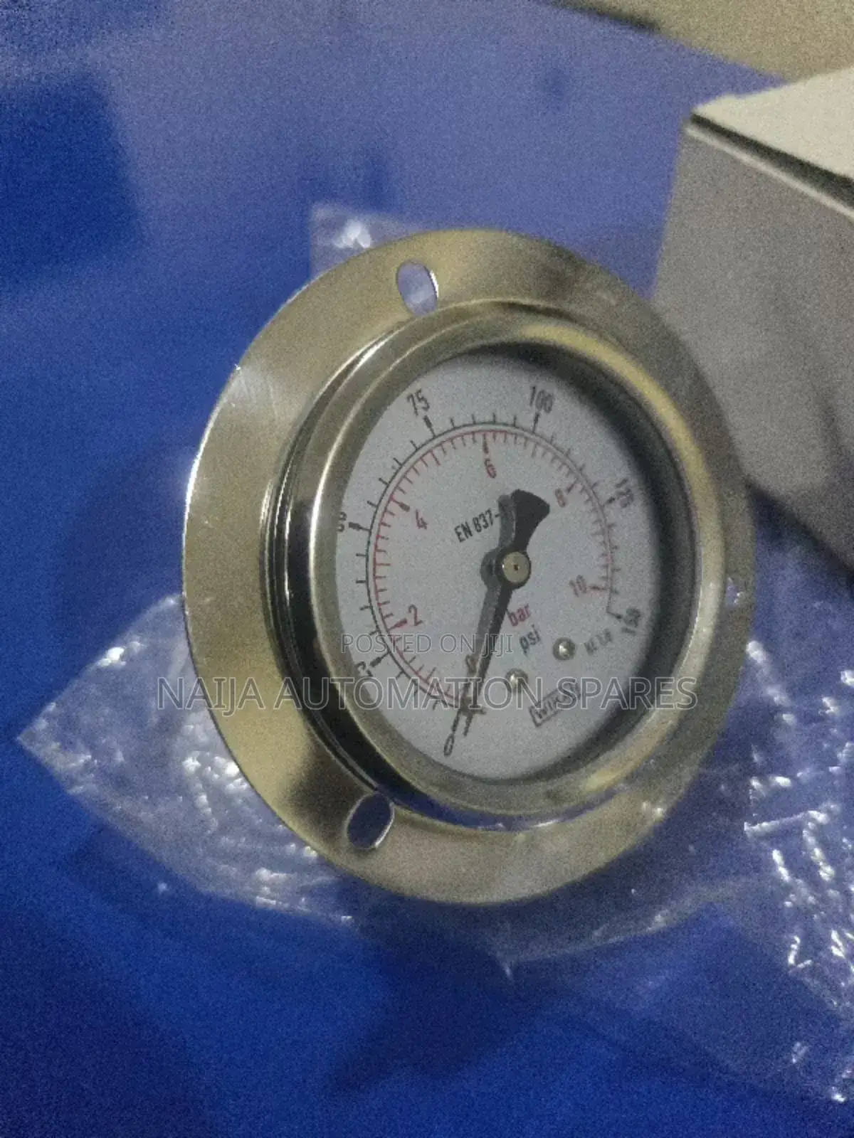 Wika Pressure Gauge (2.5" / 63mm) -
Back Mounted, 0~10bar, 1
/4" BSP