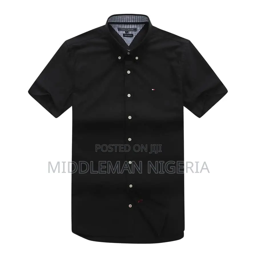 Tommy Hilfiger Plain Short Sleeves Shirts