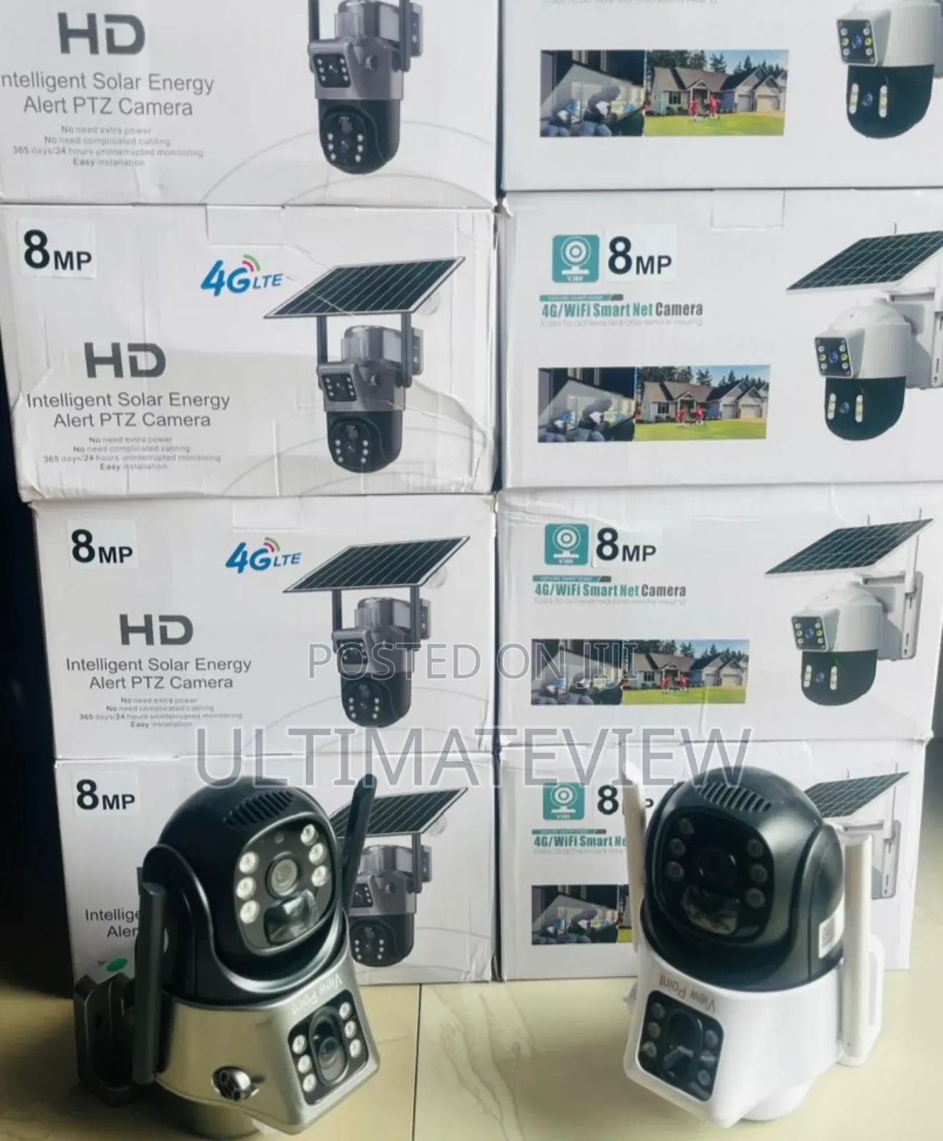 V380 Dual Lens Solar Camera 4g