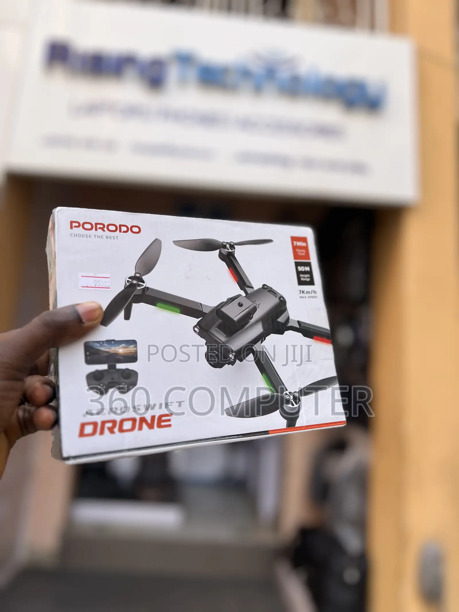 Porodo Aeroswift Foldable Camera Drone Hd