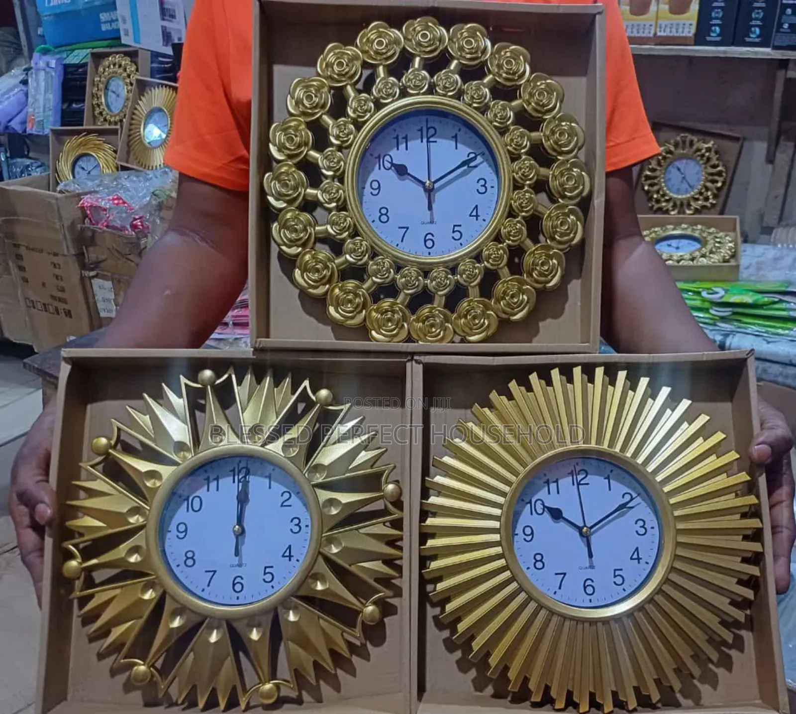 Gold Wall Clocks
