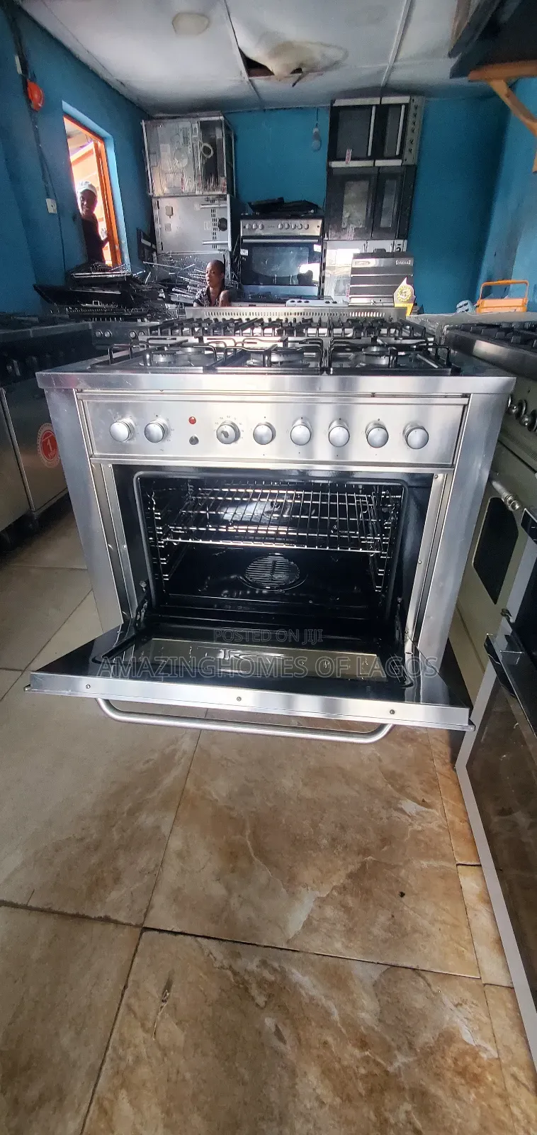 5 Burners, 60by90 Cm German Gas Cooker