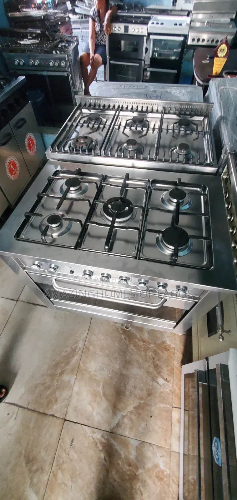 5 Burners, 60by90 Cm German Gas Cooker