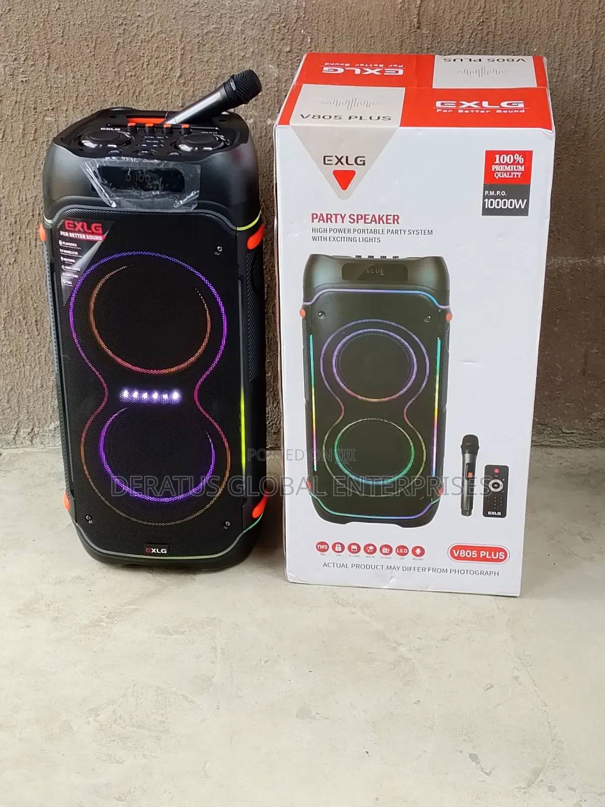 Powerful High Bass Exlg Party System With 1 Microphone and Remote