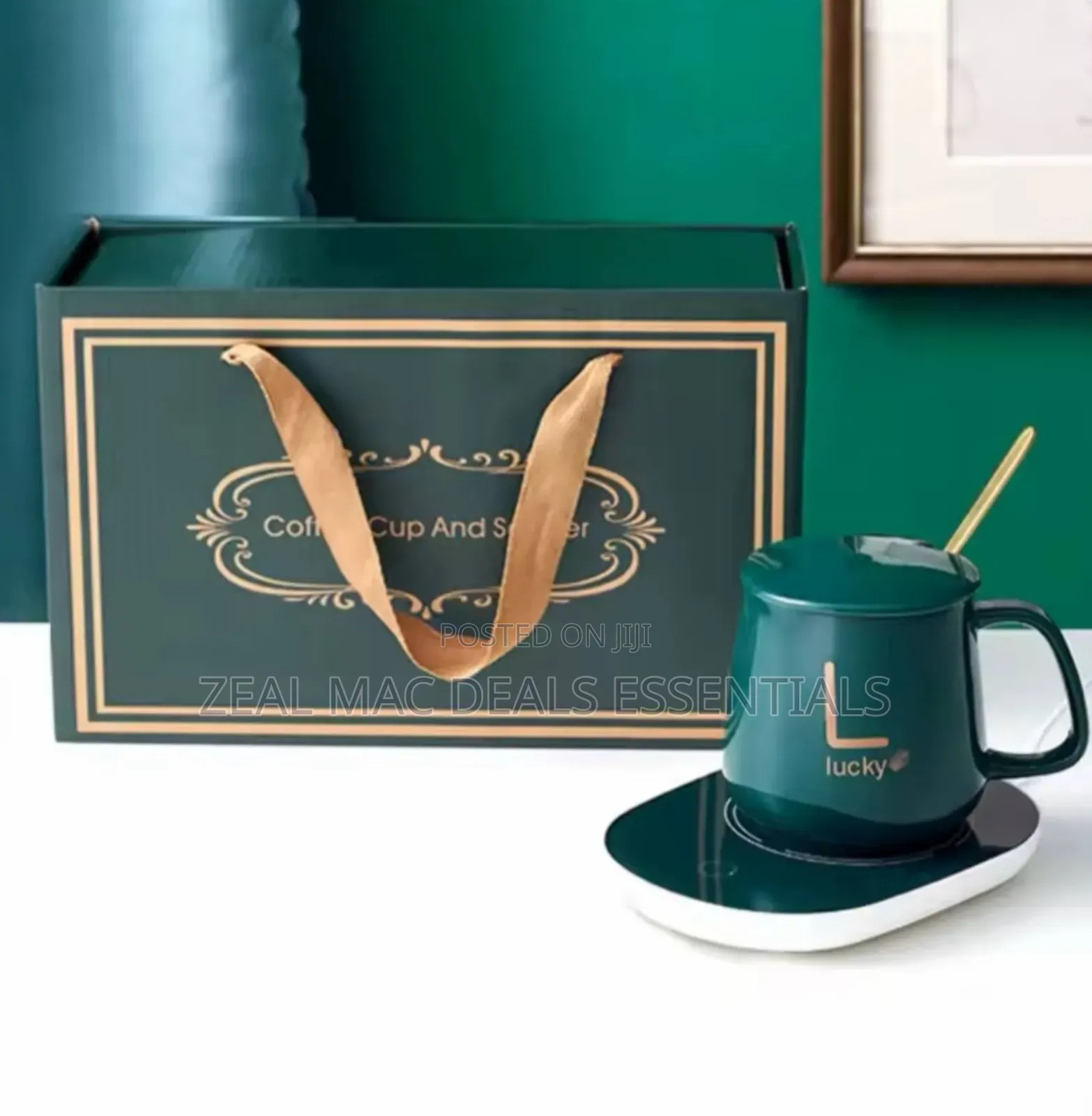 Lucky Ceramic Tea Coffee Cup With Warmer