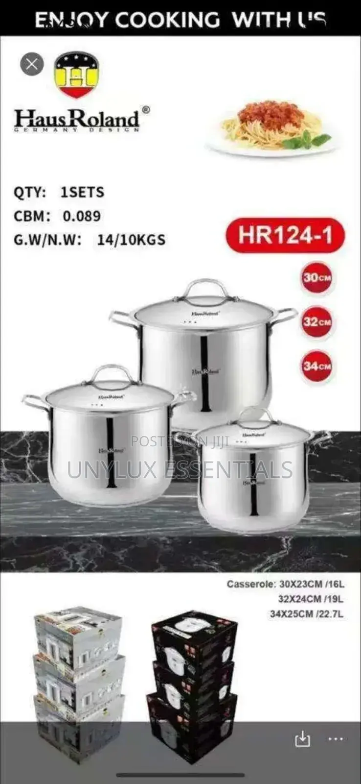 Hausroland Stainless Steel Cookware Set