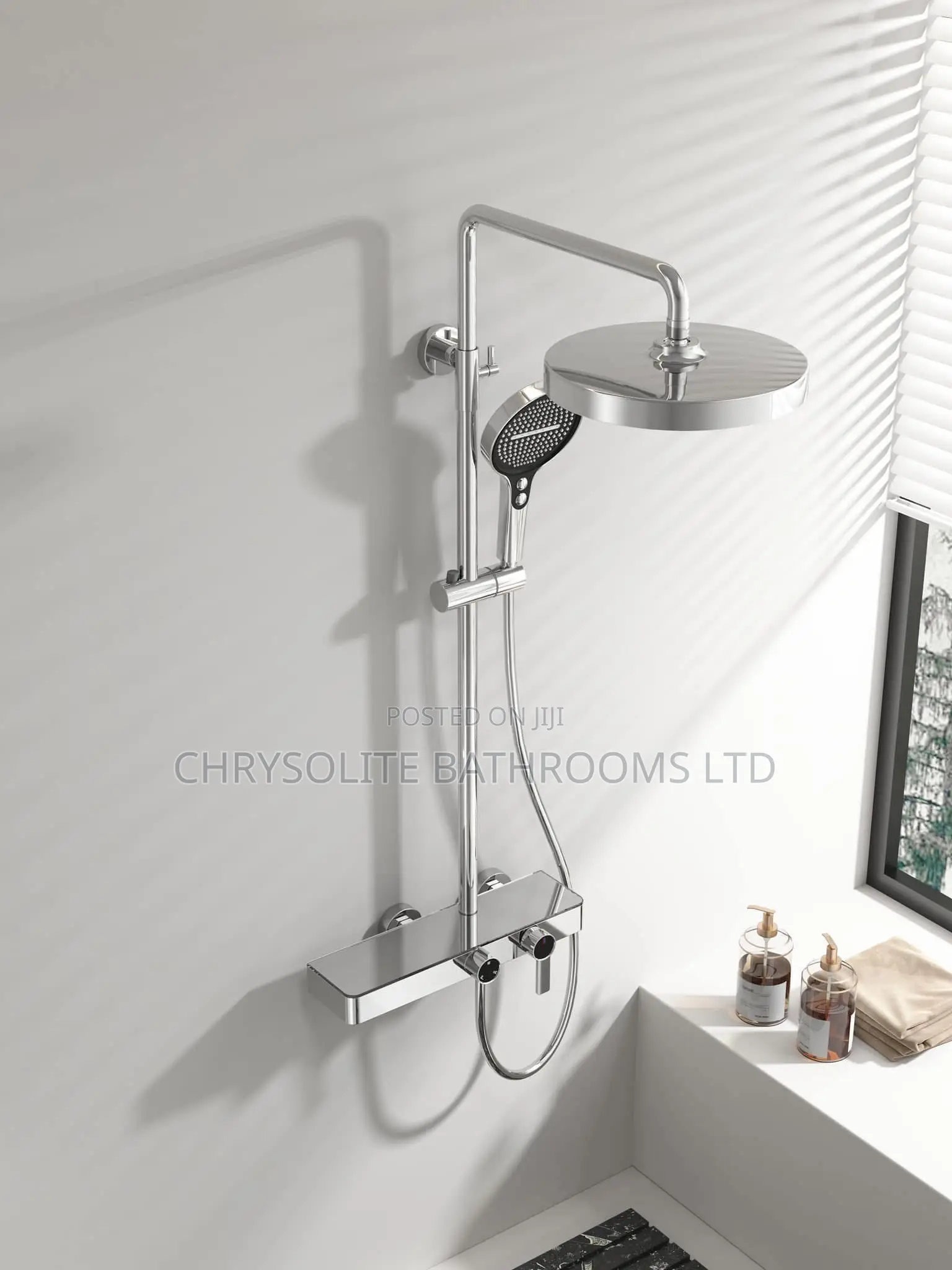Chrome Thermostatic Shower Unit