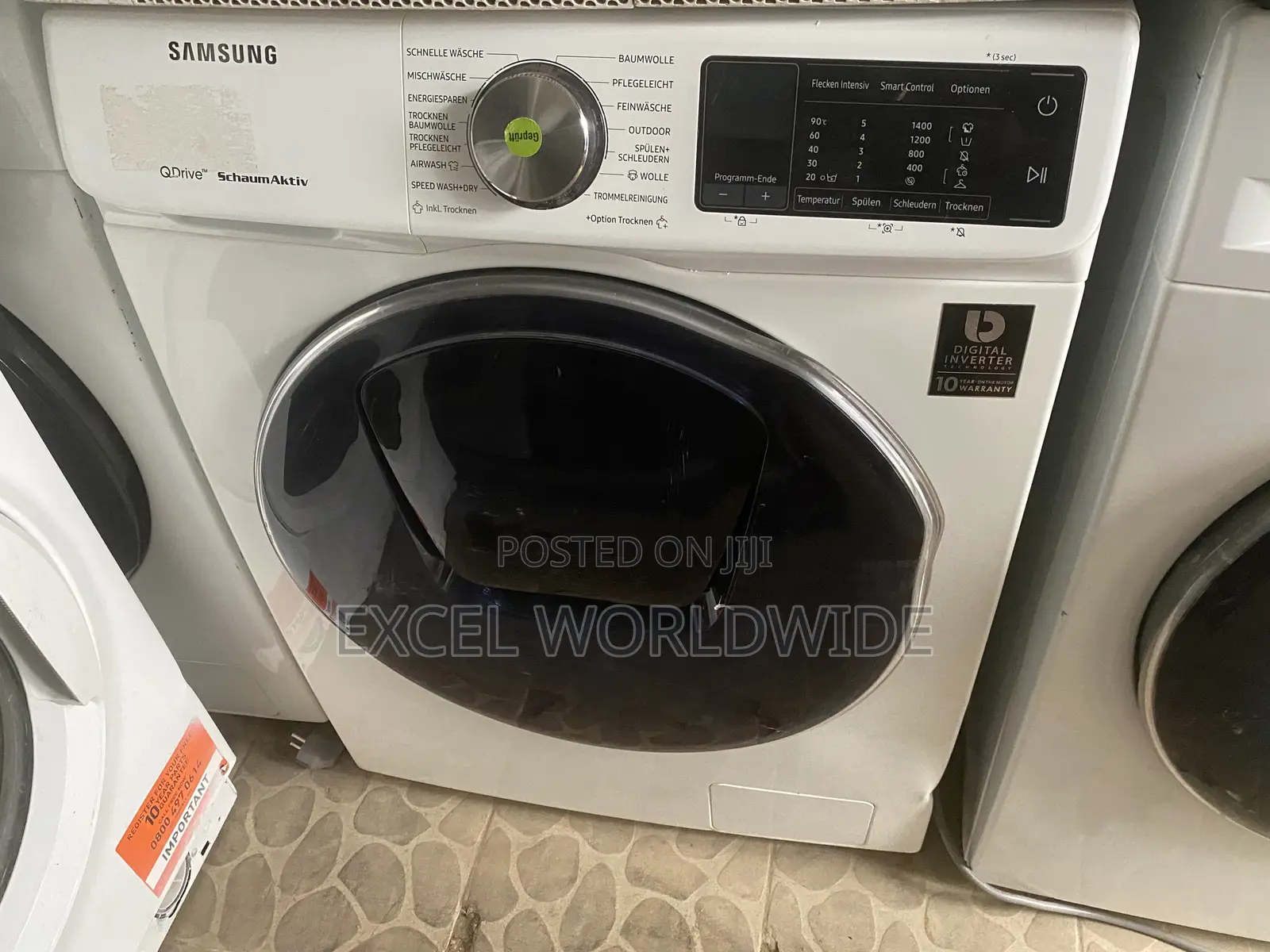 8kg Smart Samsung Q-Drive (Quickdrive) Front Loader Washing Machine