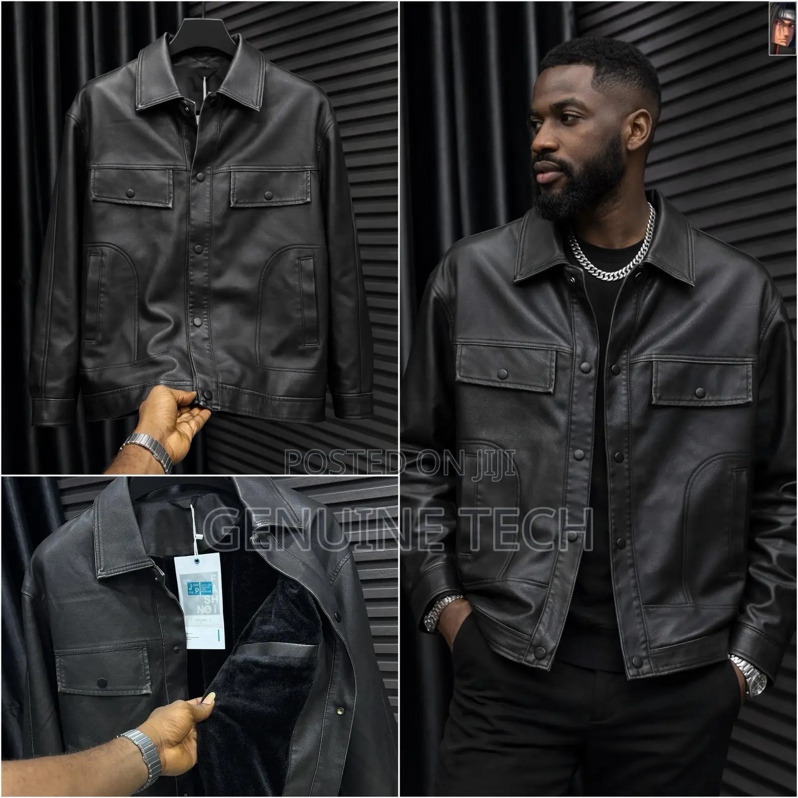 *Premium Quality Bomber Leather Jackets With Inner Fur
