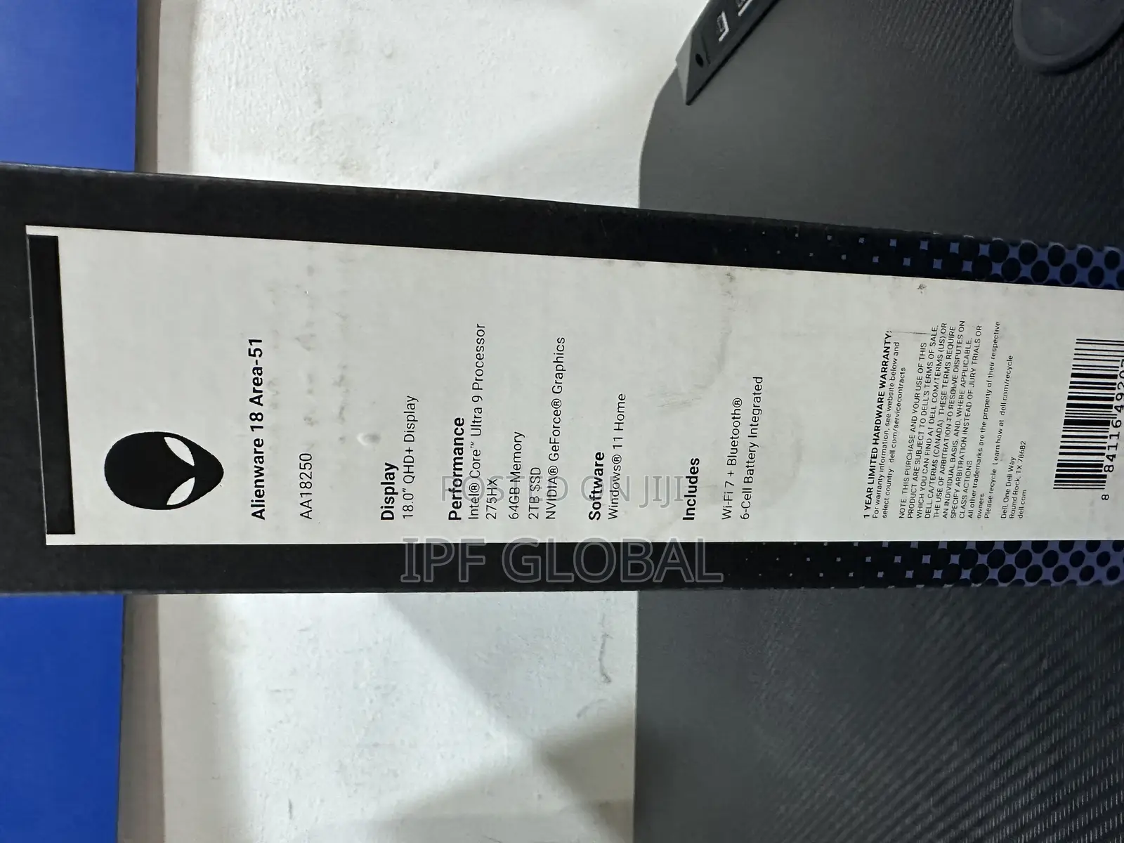 New Laptop Dell Alienware 18 Area-51 64GB Intel Core Ultra 9 SSD 2T
