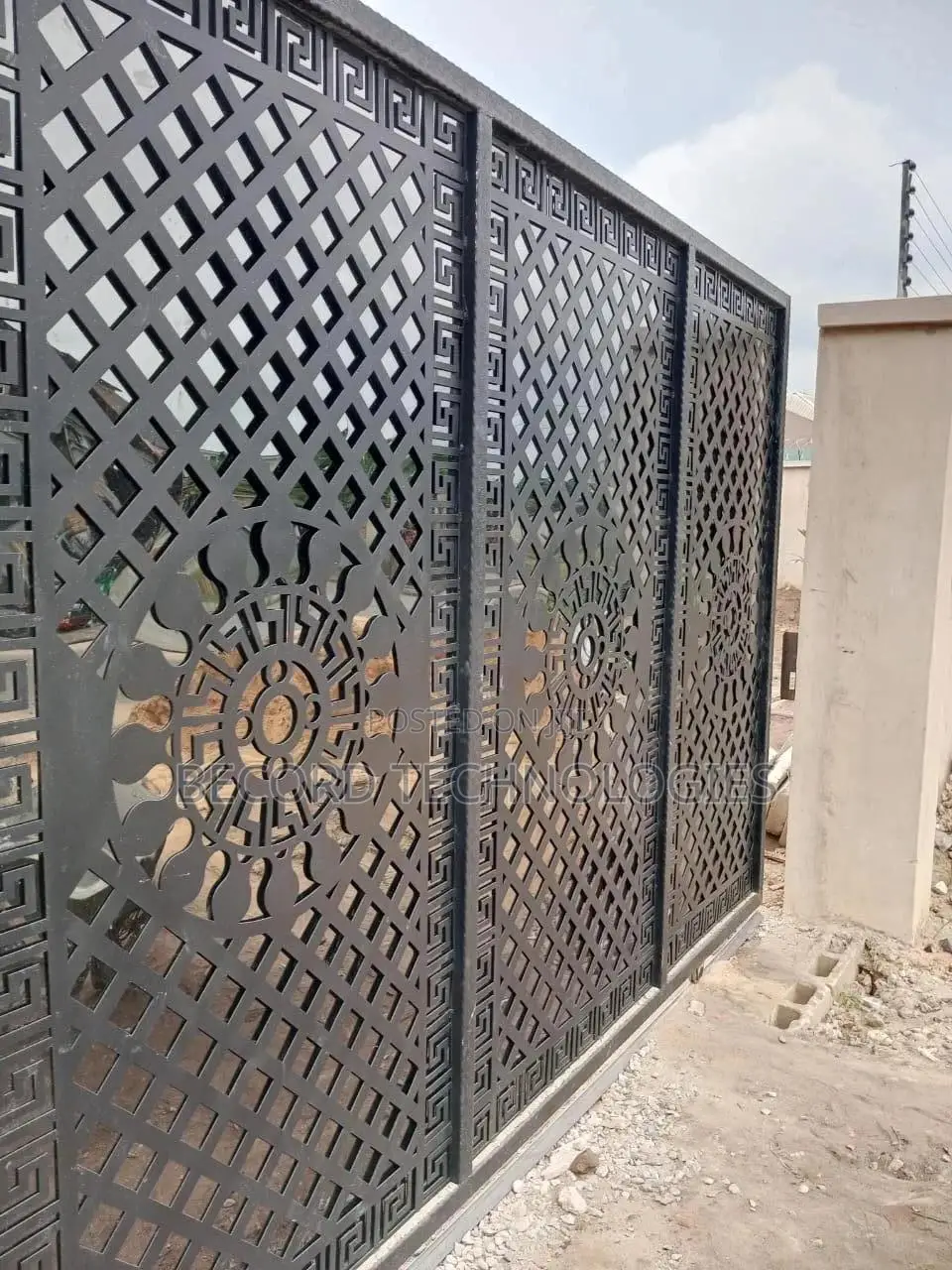 Sliding Gate Designs: Laser Cut Stainless Steel Security Gates