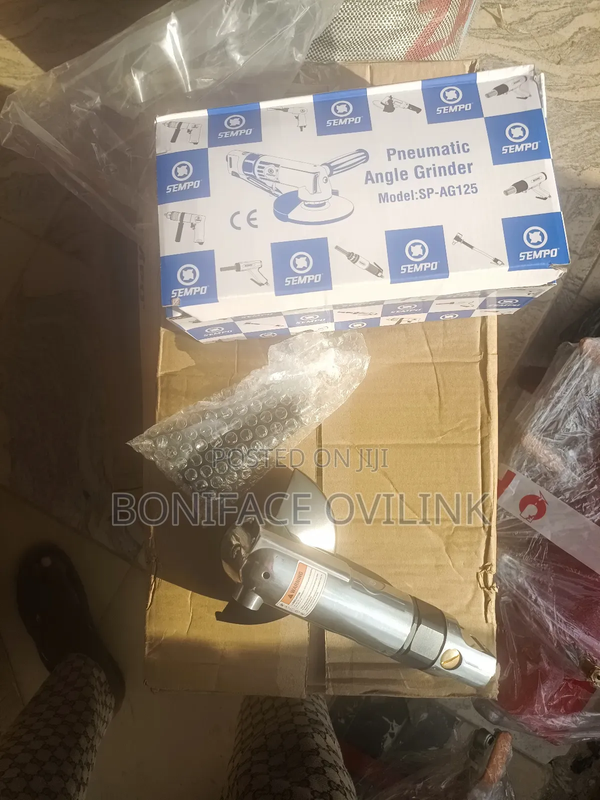 4" Pneumatic Angle Grinder