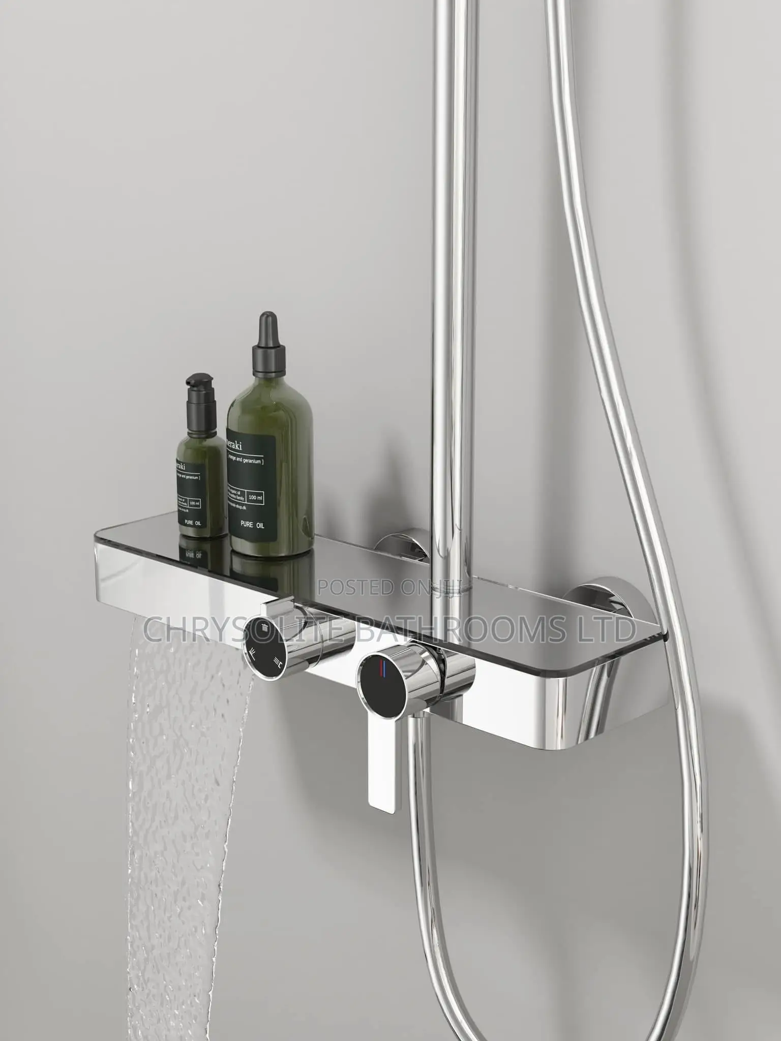 Chrome Thermostatic Shower Unit