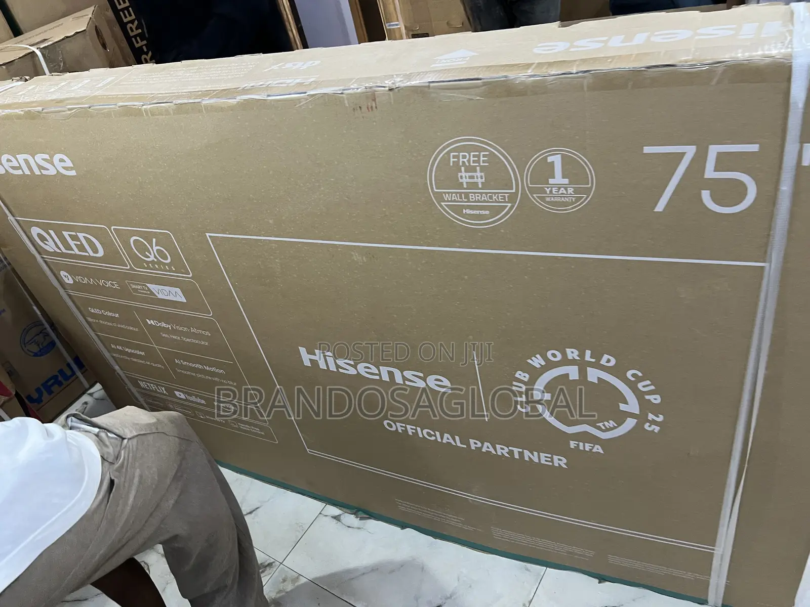 75 Inch Hisense Qled Android Smart Tv (75q6q)