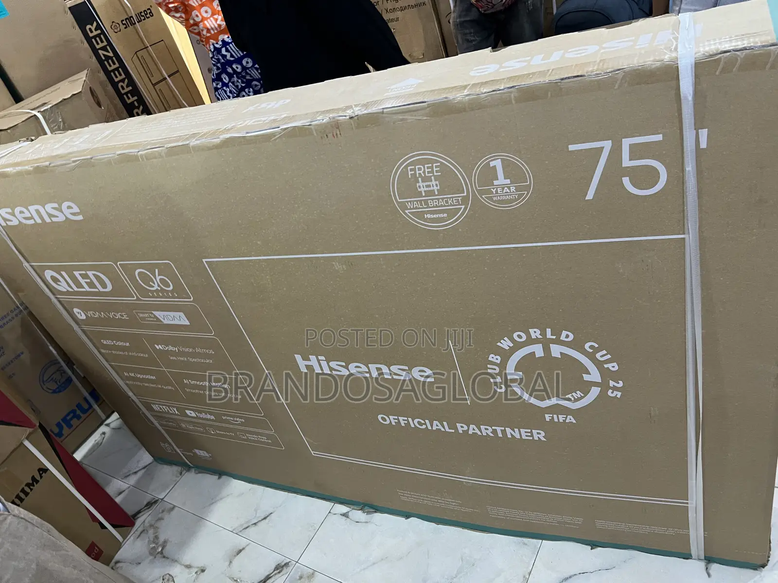 75 Inch Hisense Qled Android Smart Tv (75q6q)