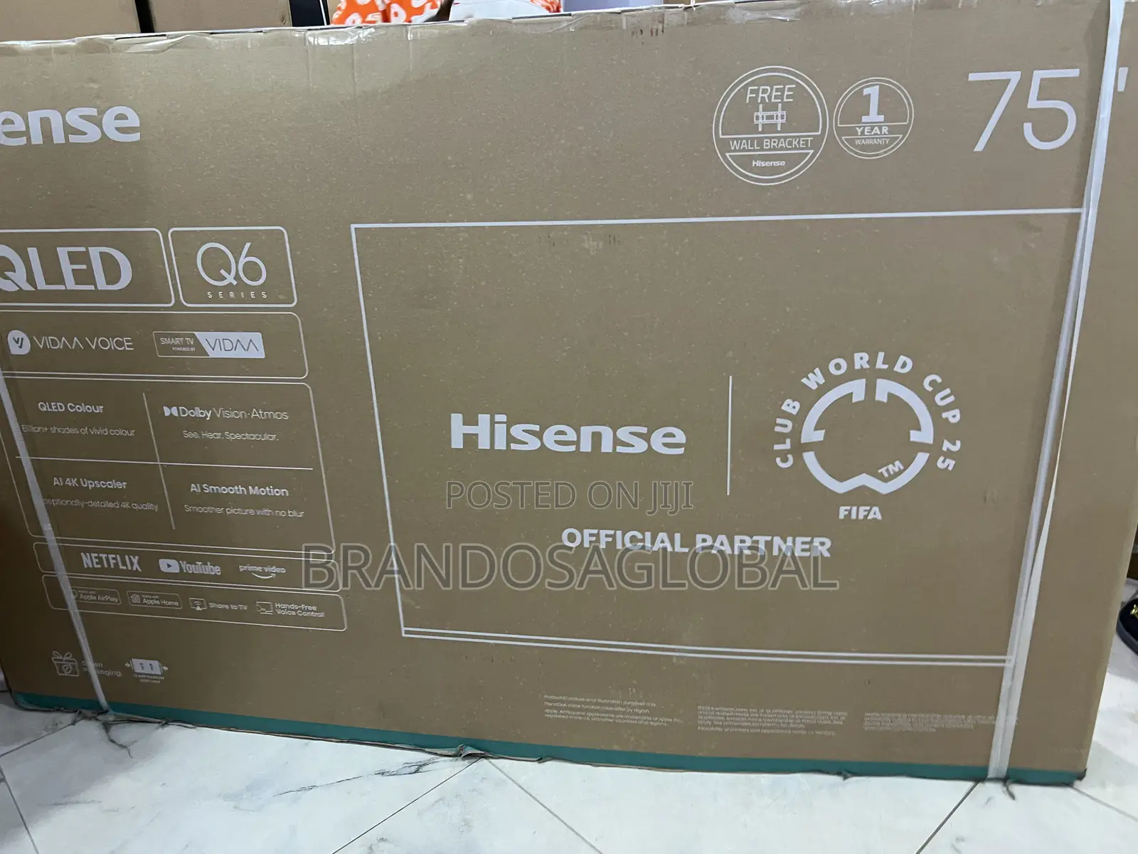 Hisense 75′′ Ultra Hd Qled Smart Tv Screen (75q6q)