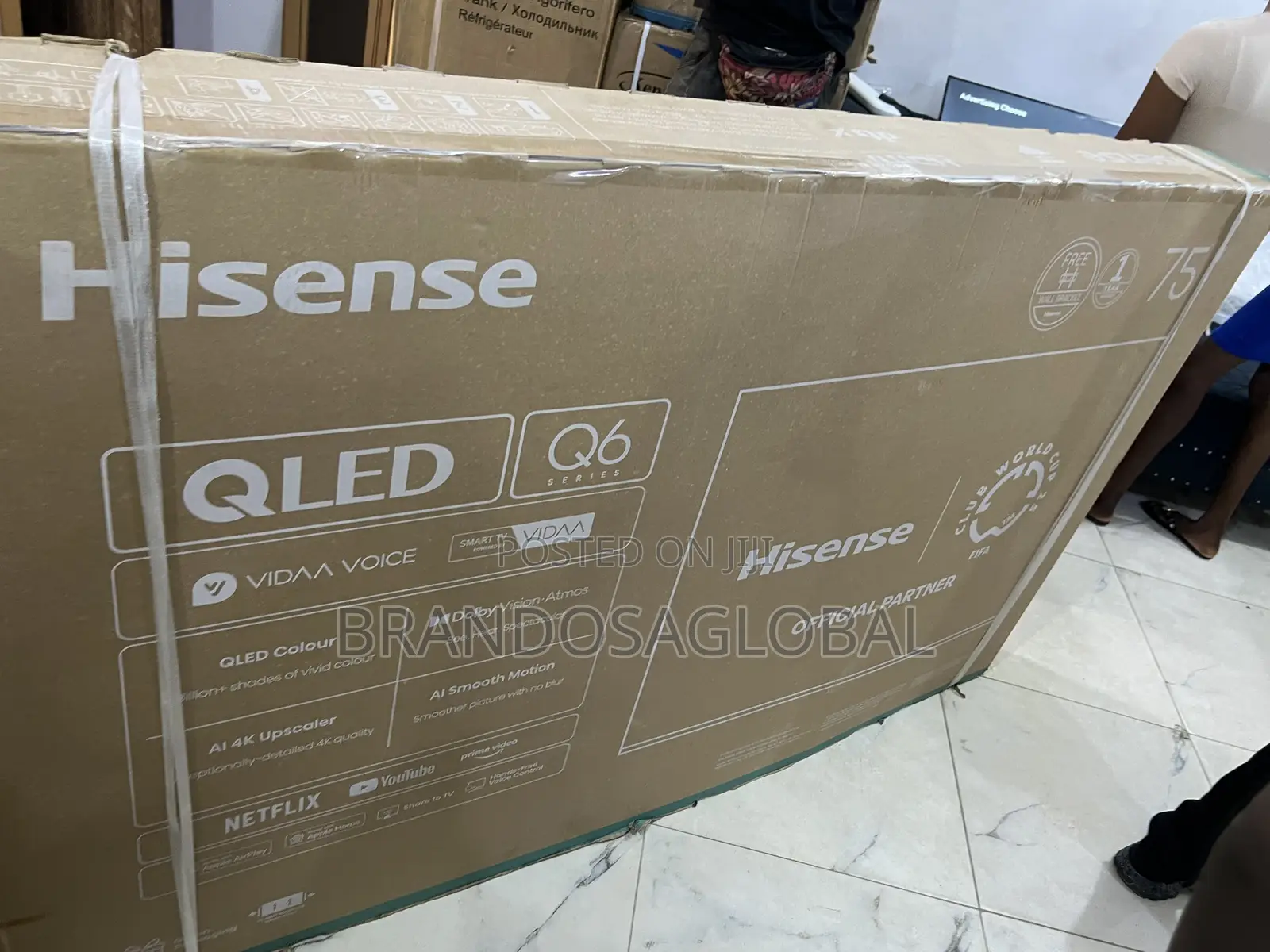 Hisense 75 Inch Smart Tv With Voice Control Support (75q6q)