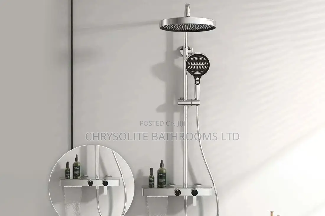 Chrome Thermostatic Shower Unit